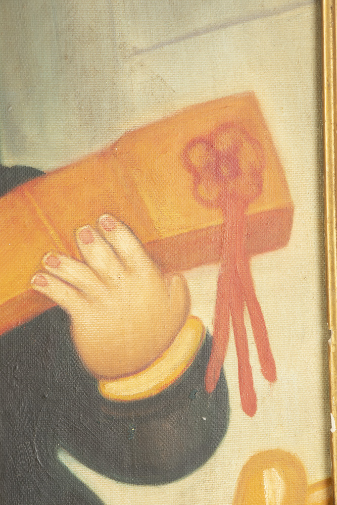 Copy Oil Painting after Fernando Botero "Man with a Guitar"