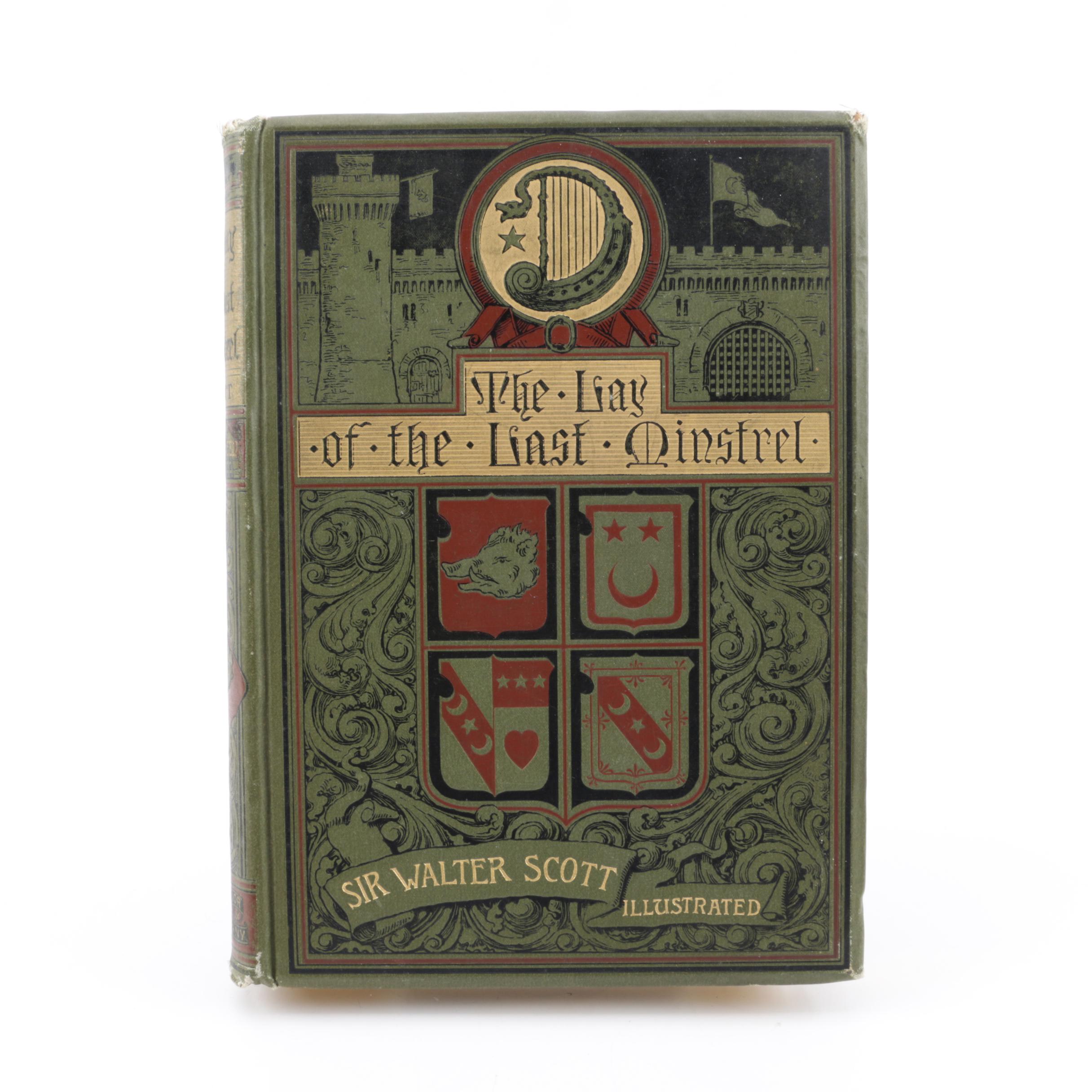 1887 Illustrated "The Lay of the Last Minstrel" by Sir Walter Scott