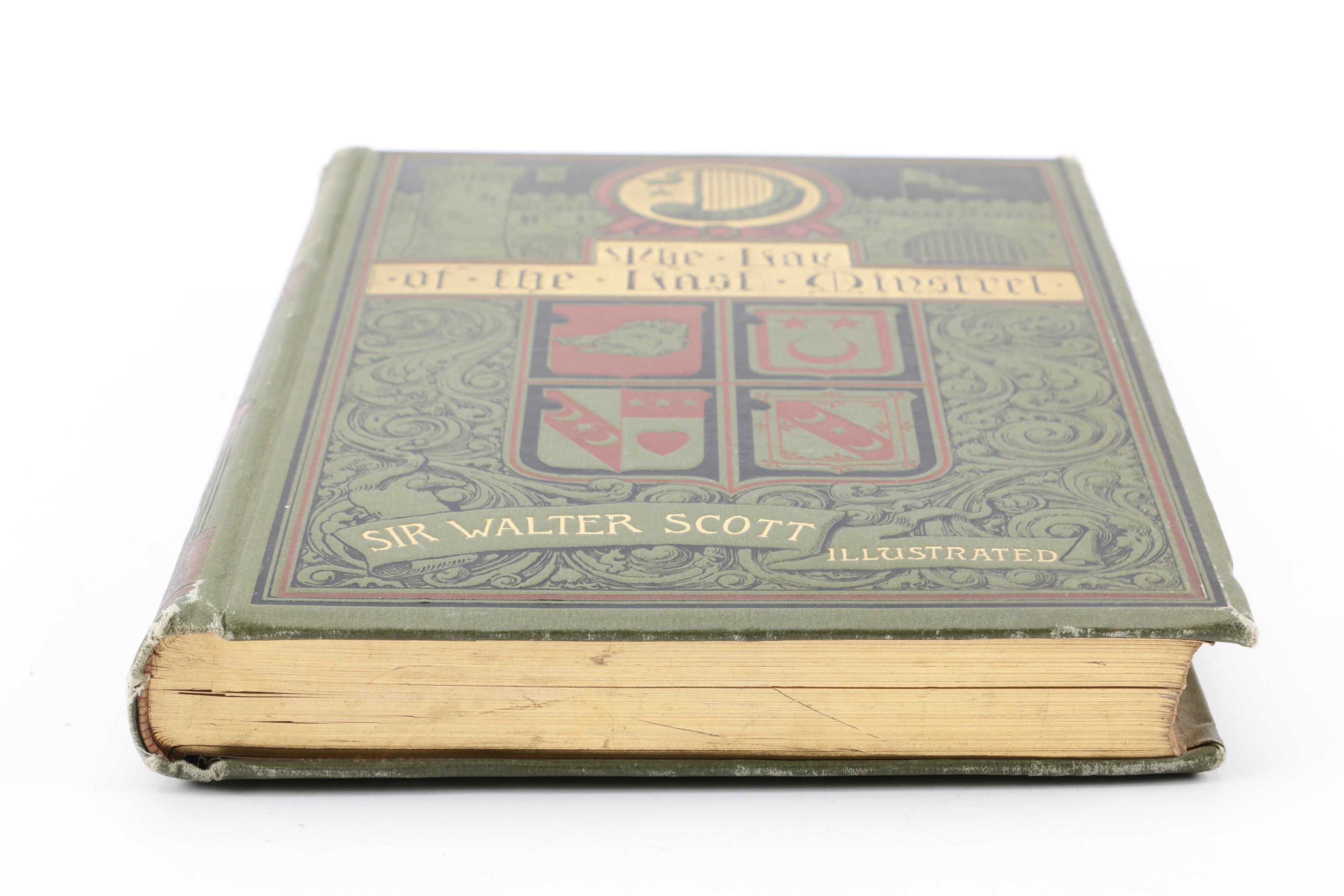1887 Illustrated "The Lay of the Last Minstrel" by Sir Walter Scott