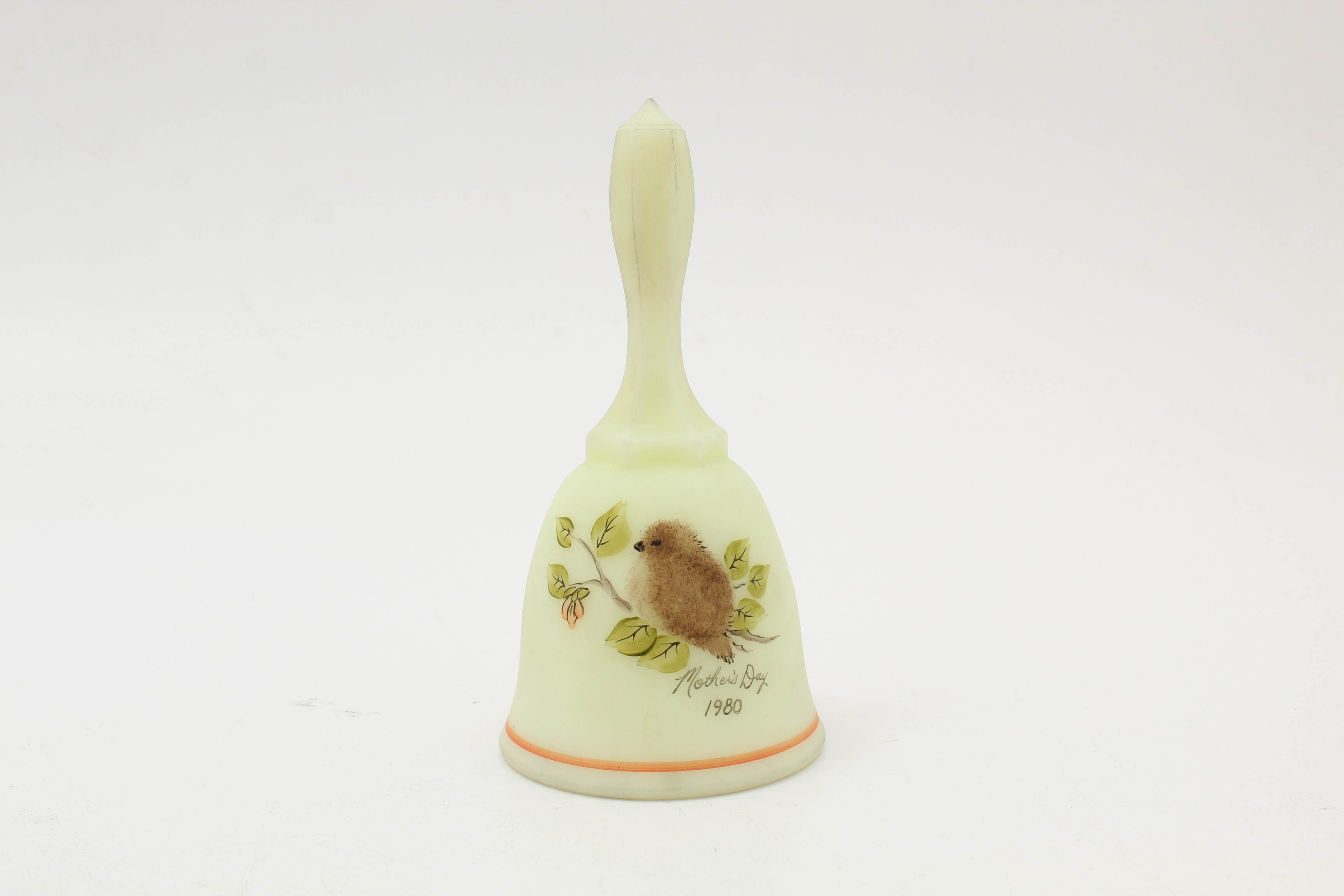 Vintage Fenton Hand-Painted Satin Glass Decor