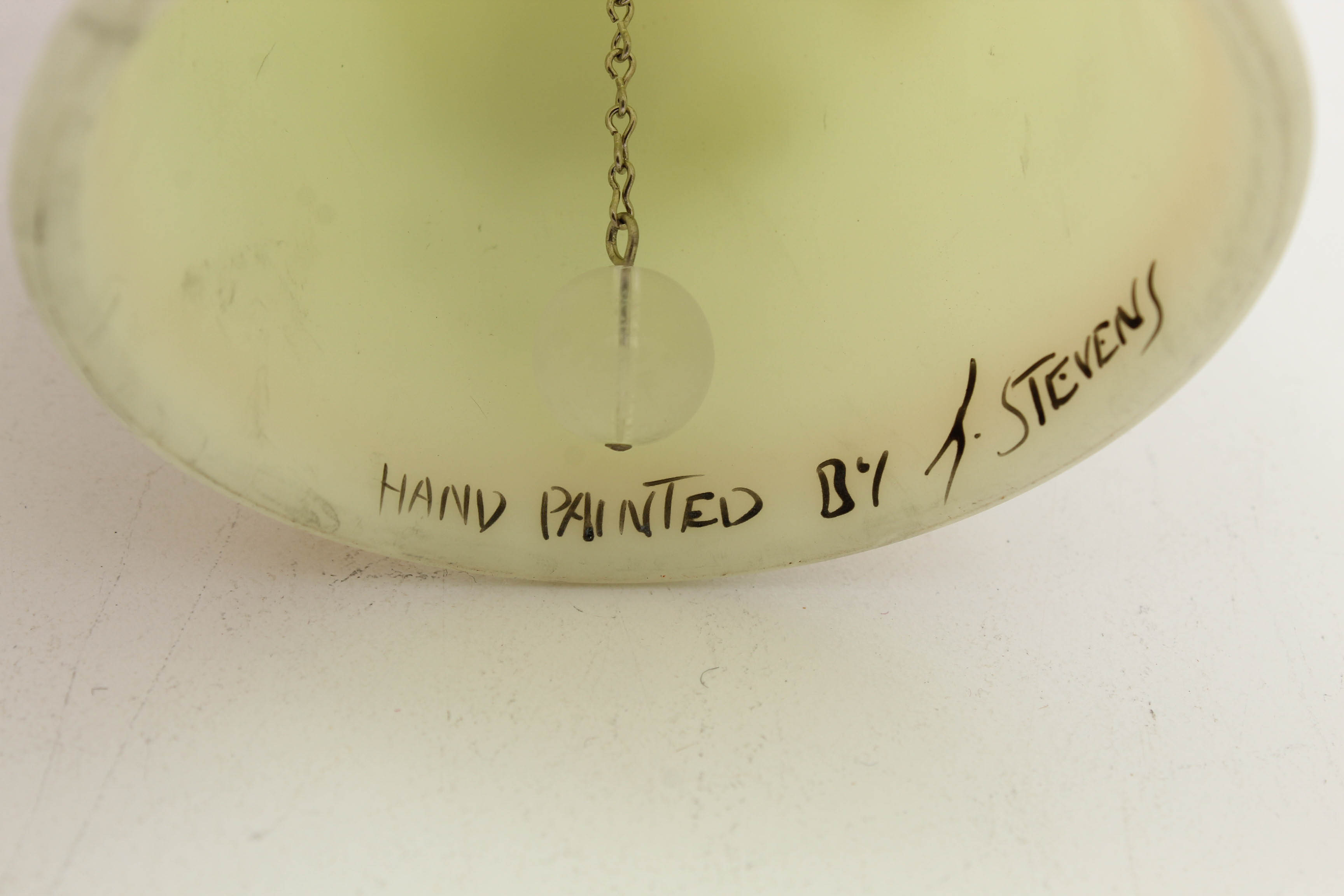 Vintage Fenton Hand-Painted Satin Glass Decor