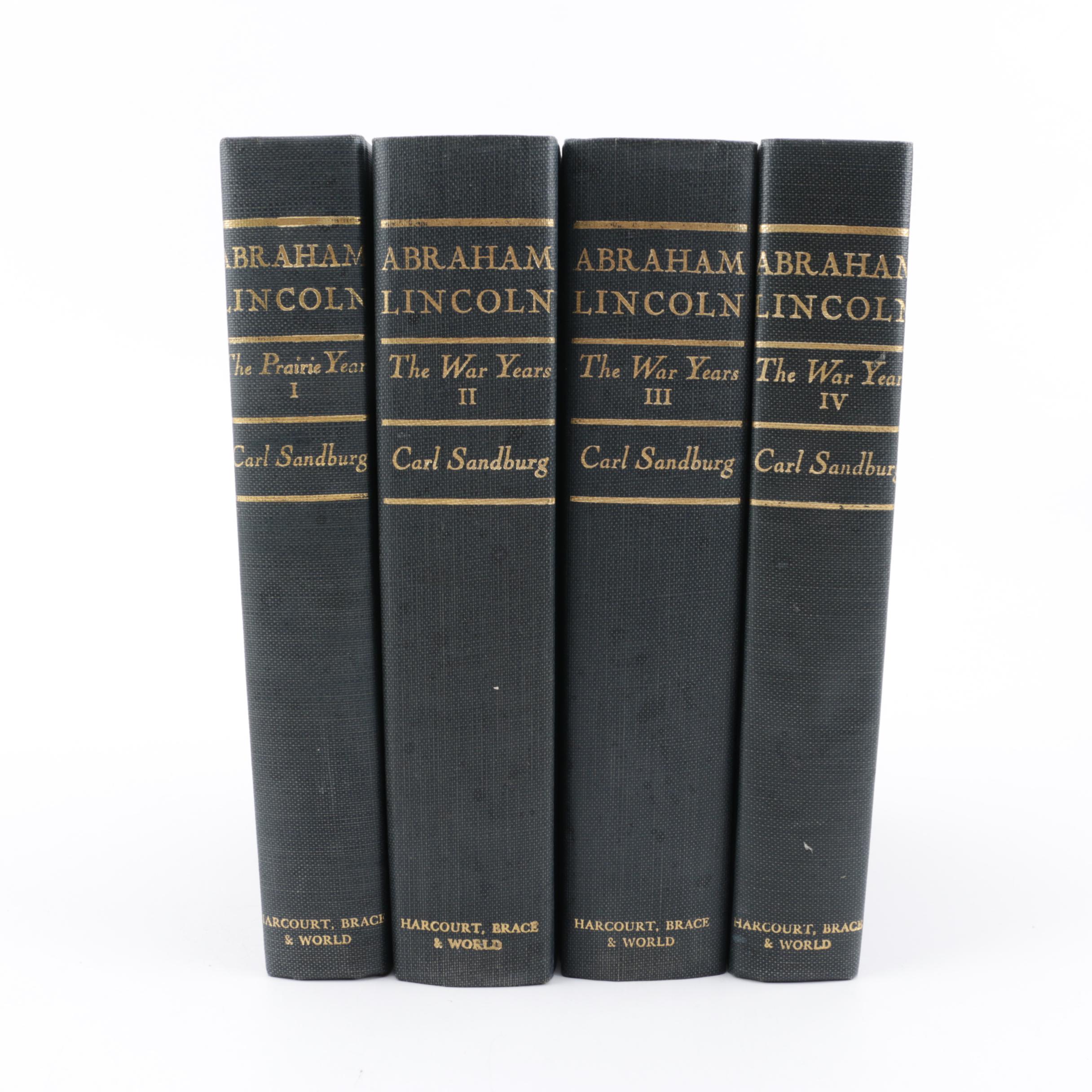 1926 "Abraham Lincoln: The Prairie Years and the War Years" by Carl Sandburg