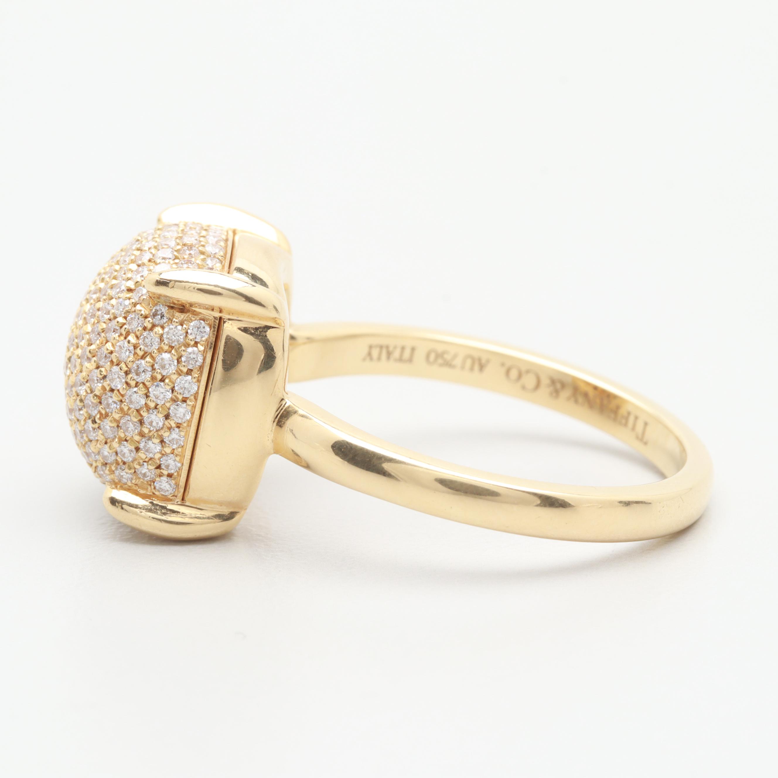 Tiffany & Co. Paloma Picasso "Sugar Stacks" 18K Yellow Gold Diamond Ring