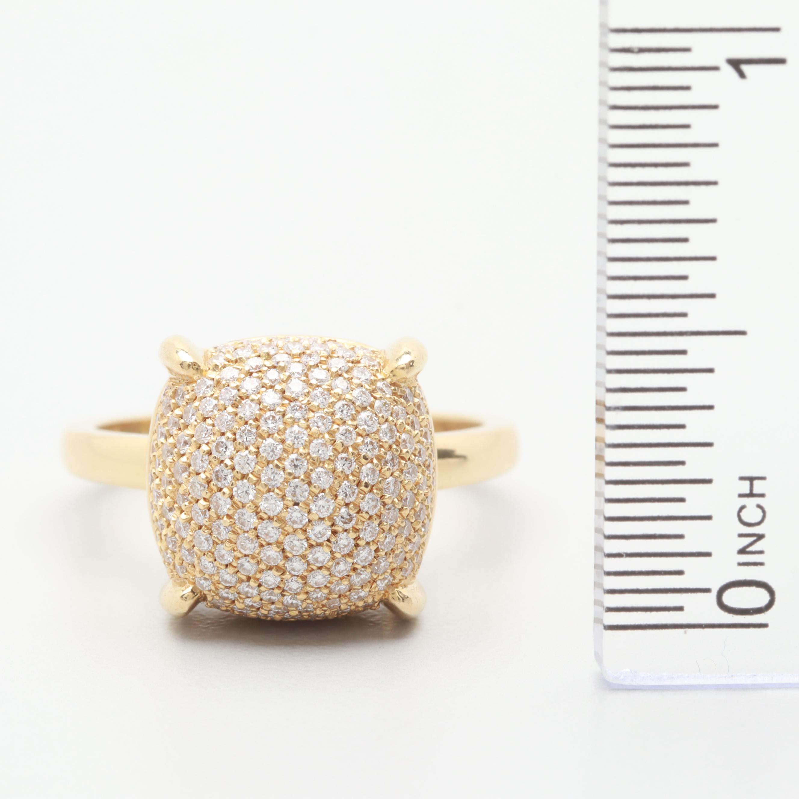 Tiffany & Co. Paloma Picasso "Sugar Stacks" 18K Yellow Gold Diamond Ring