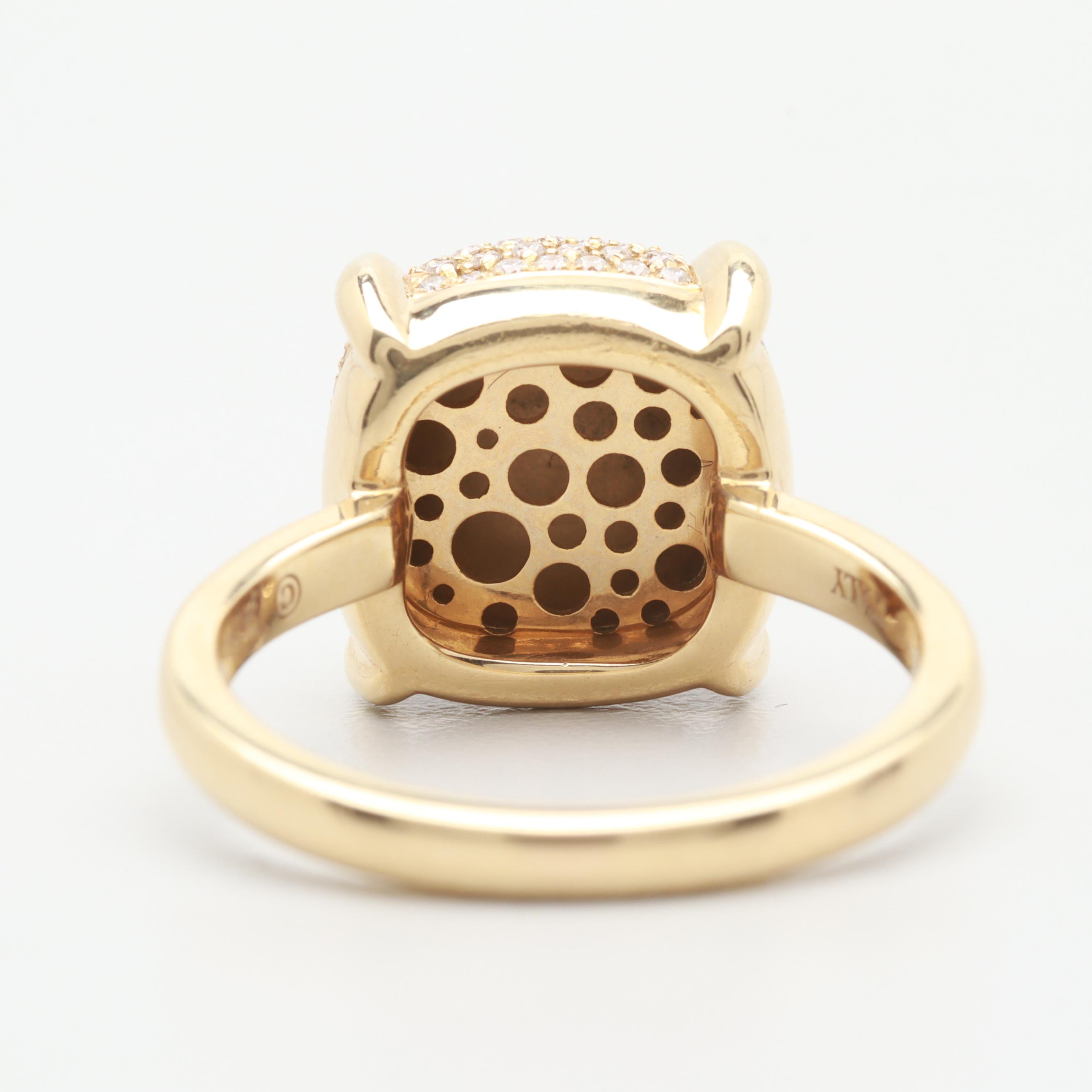 Tiffany & Co. Paloma Picasso "Sugar Stacks" 18K Yellow Gold Diamond Ring