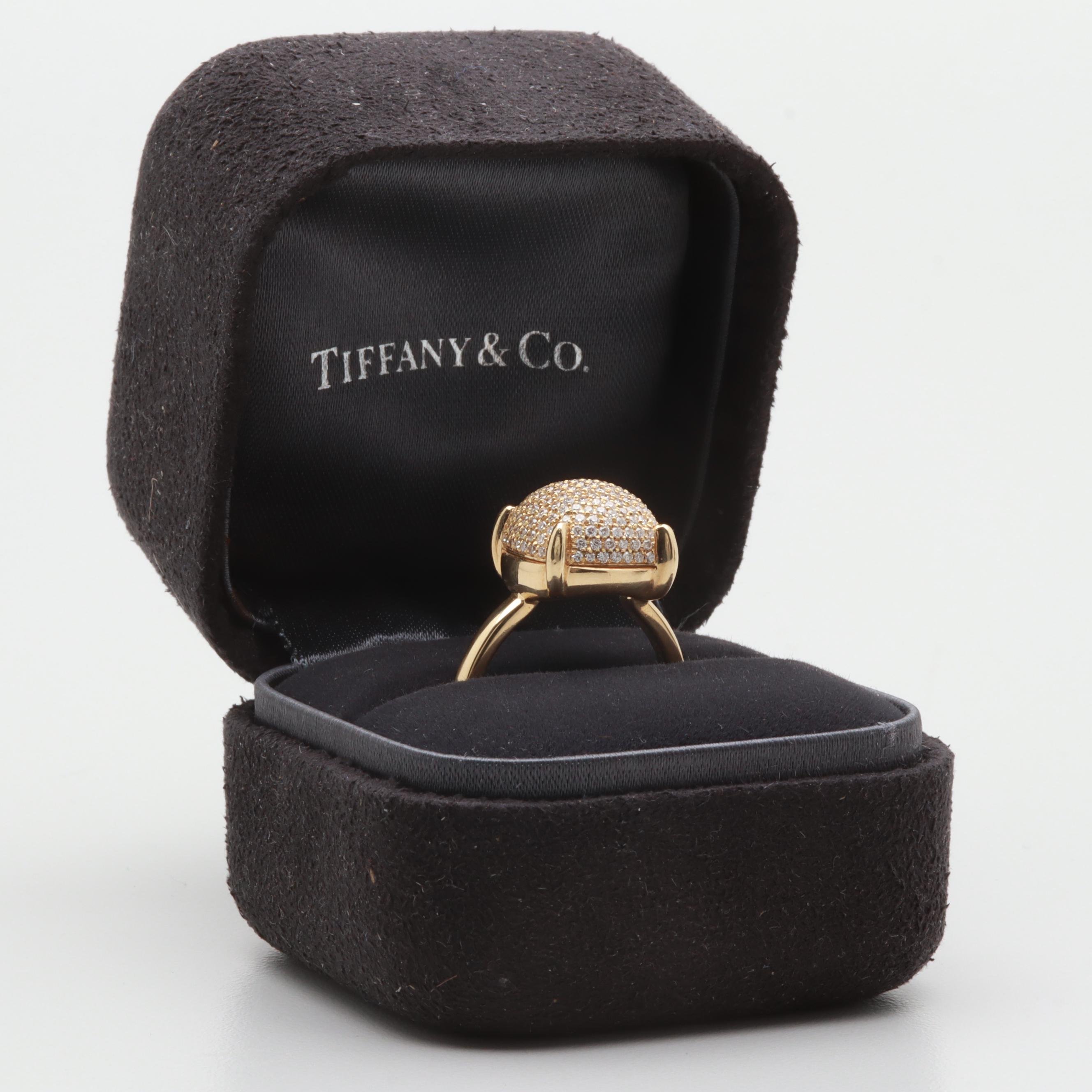 Tiffany & Co. Paloma Picasso "Sugar Stacks" 18K Yellow Gold Diamond Ring