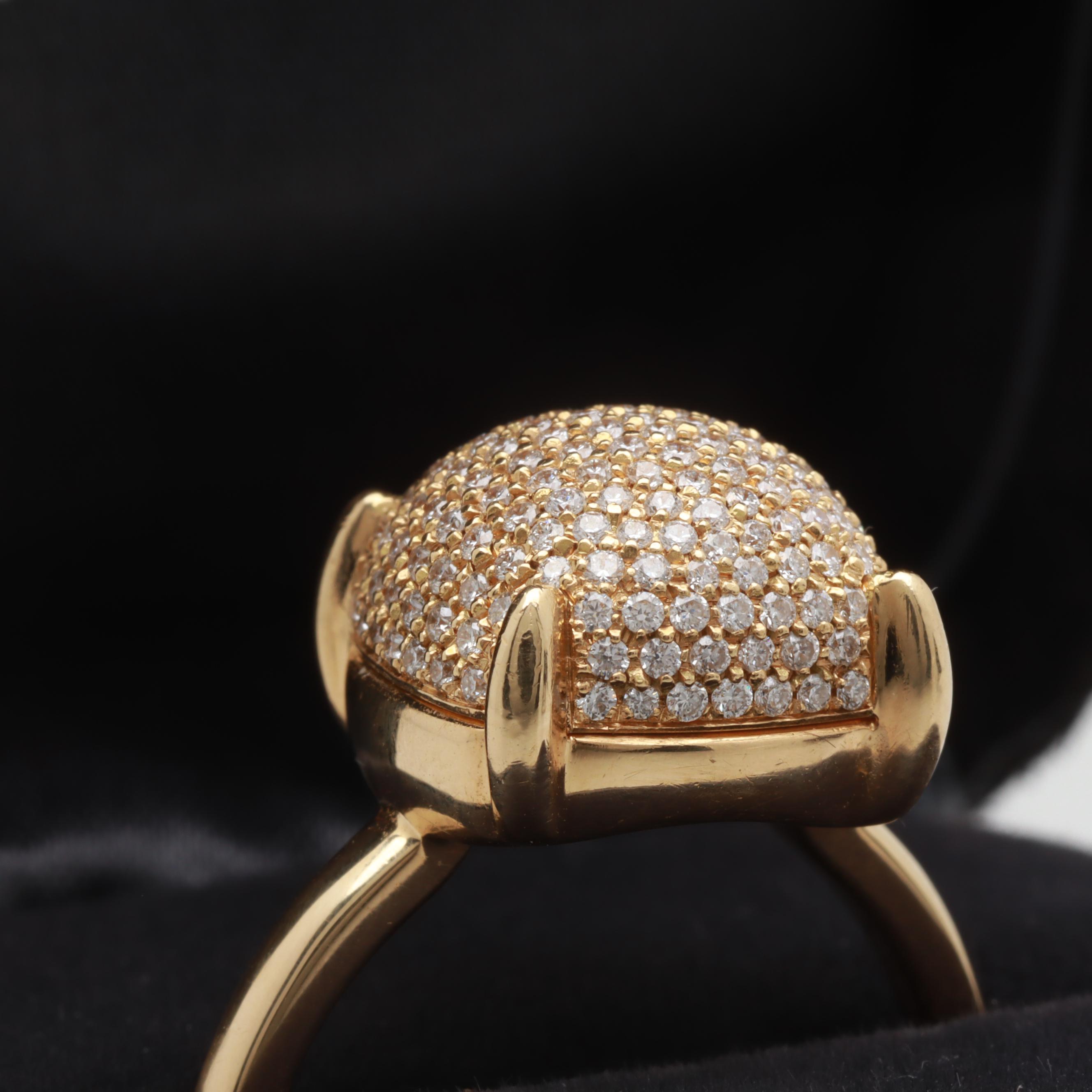 Tiffany & Co. Paloma Picasso "Sugar Stacks" 18K Yellow Gold Diamond Ring