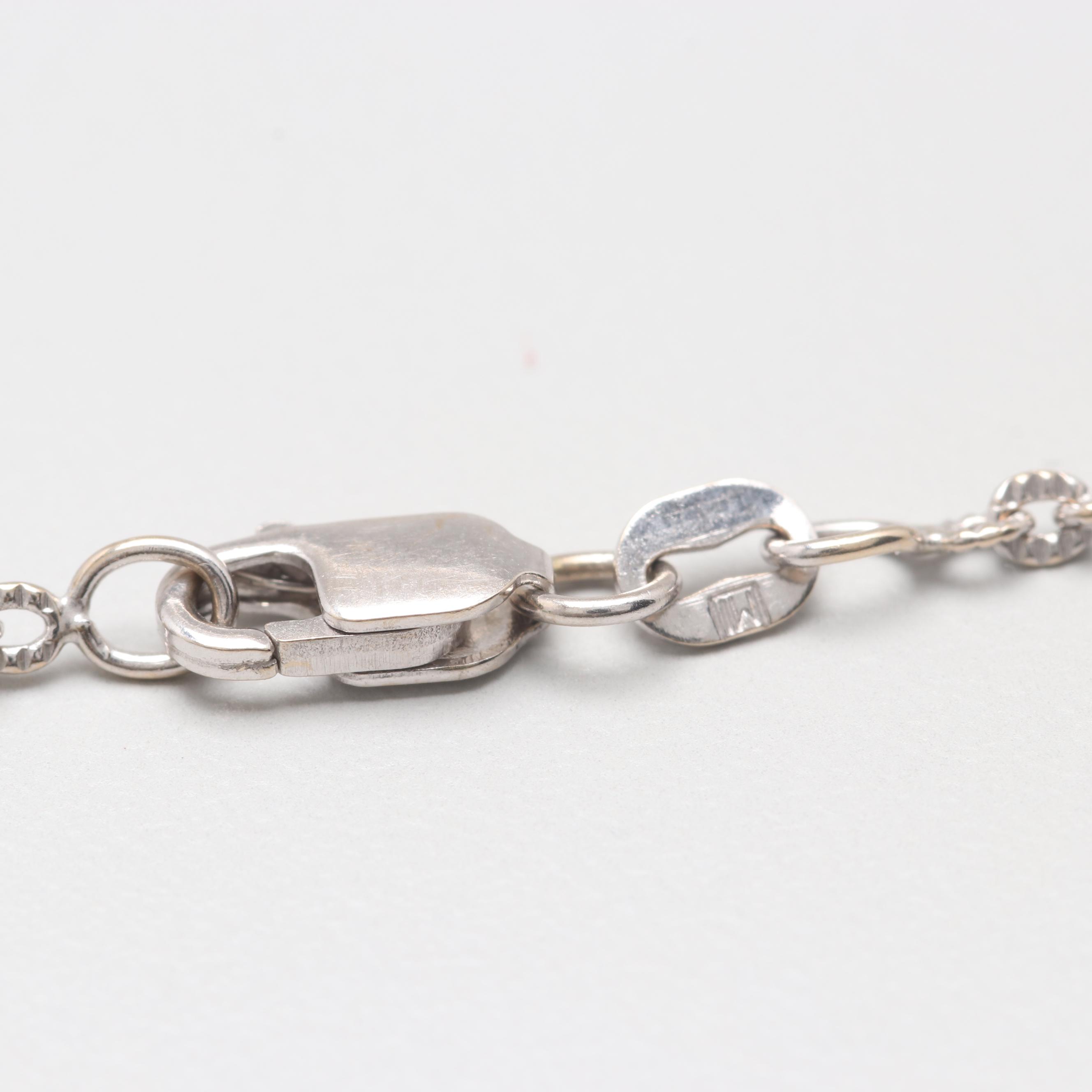 14K White Gold 2.52 CTW Diamond Necklace