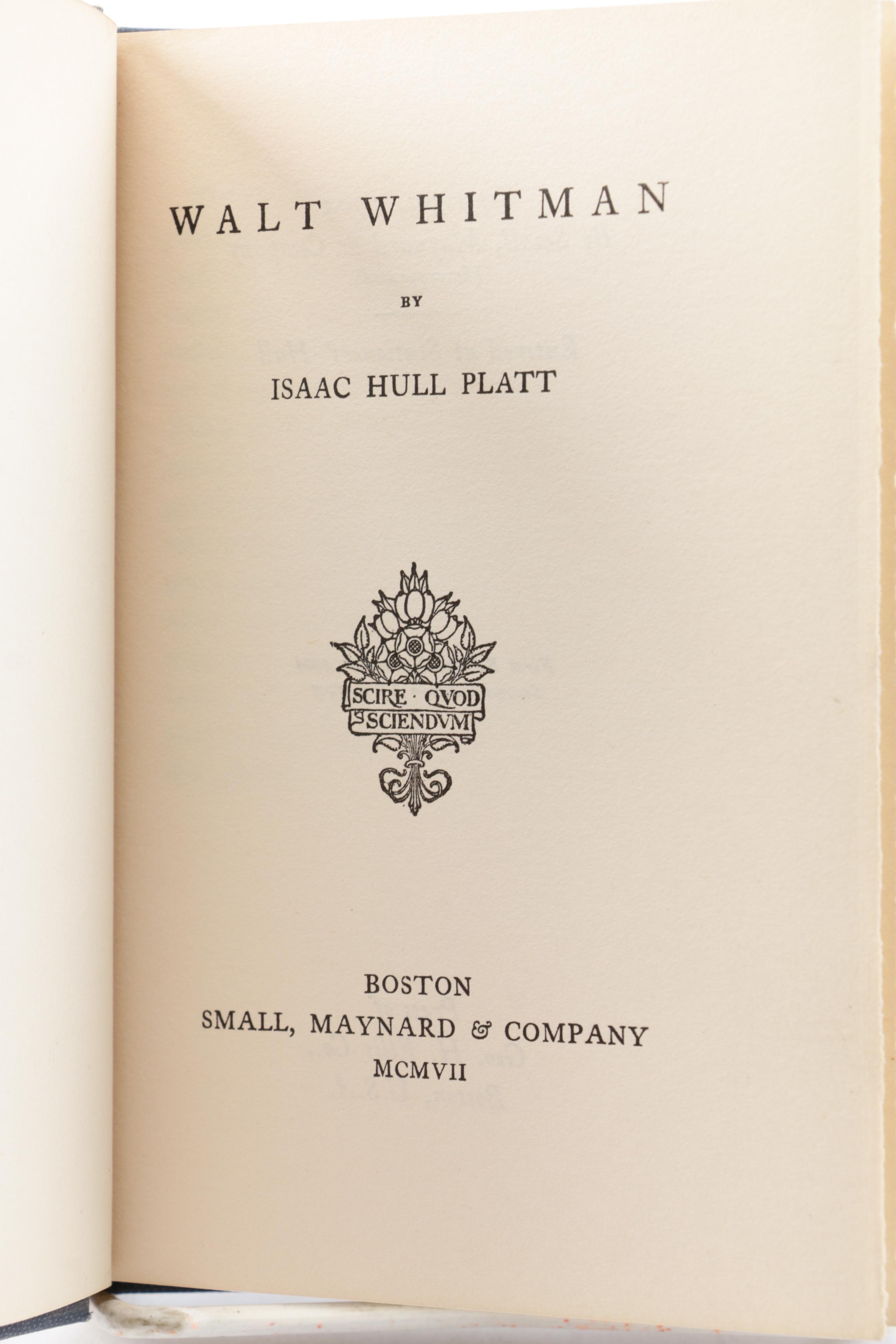 Early 1900s "The Beacon Biographies of Eminent Americans" Series