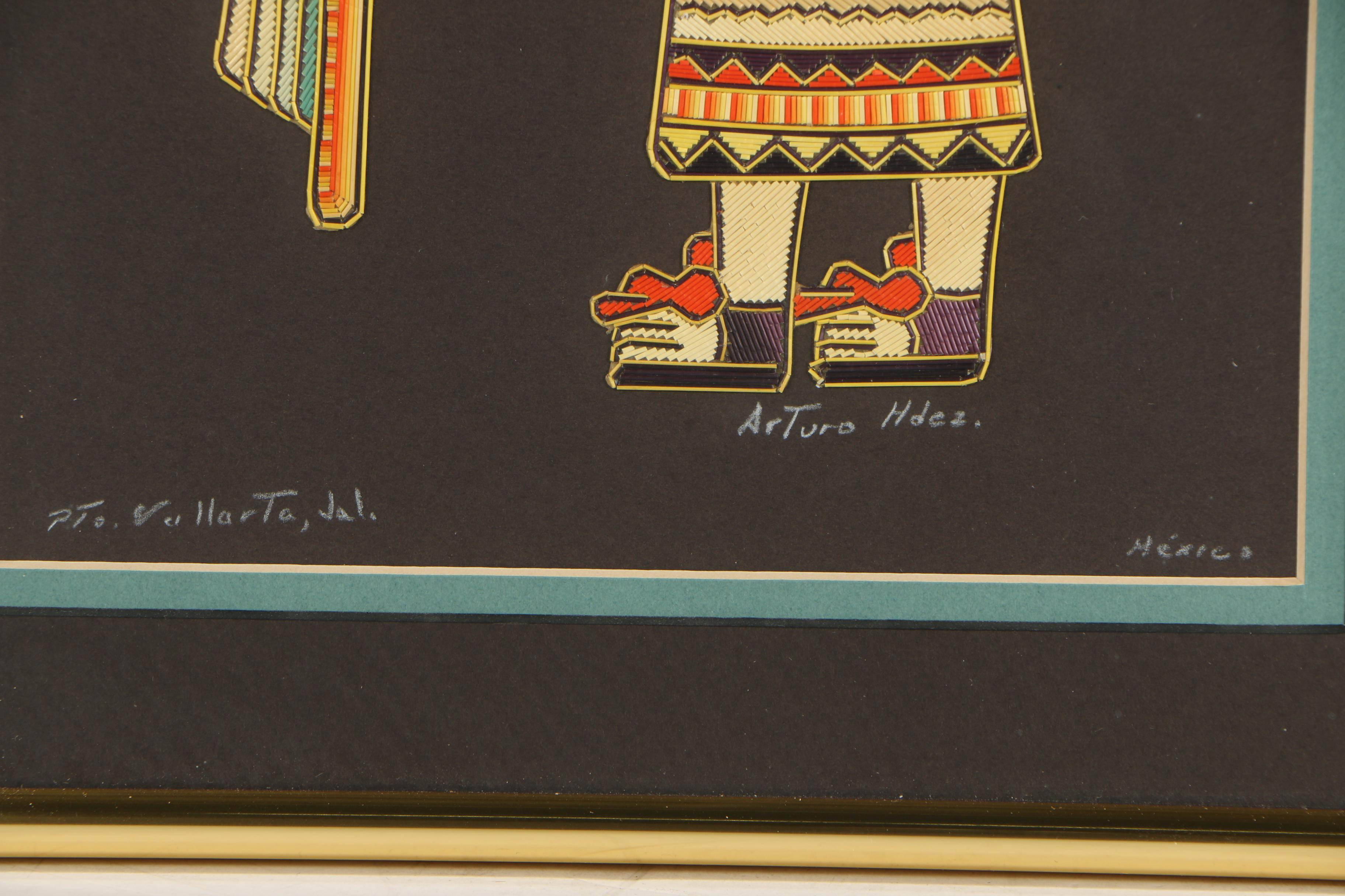 Arturo Hernandez Popotillo Straw Folk Art