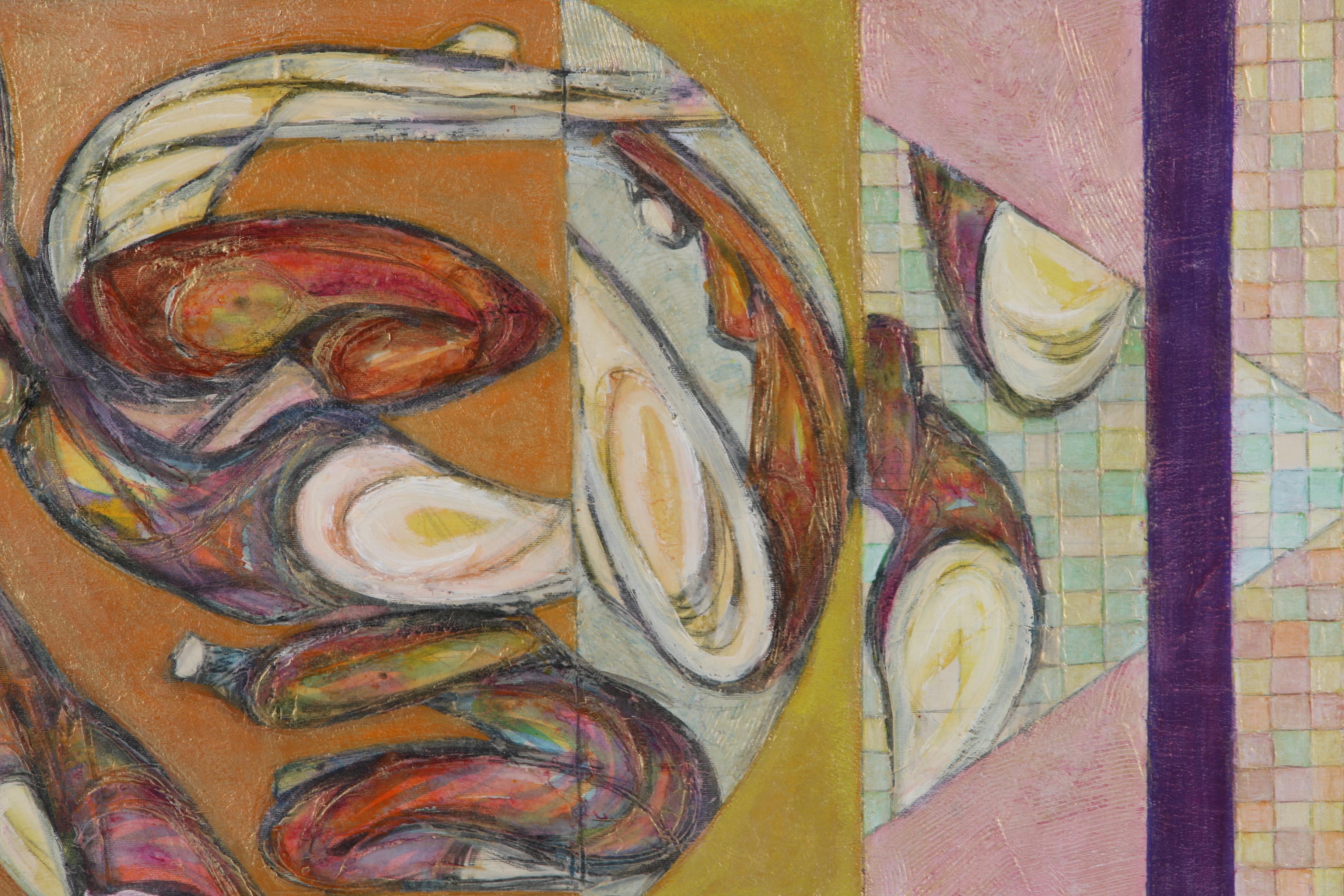 Moshe Katz Abstract Oil Painting