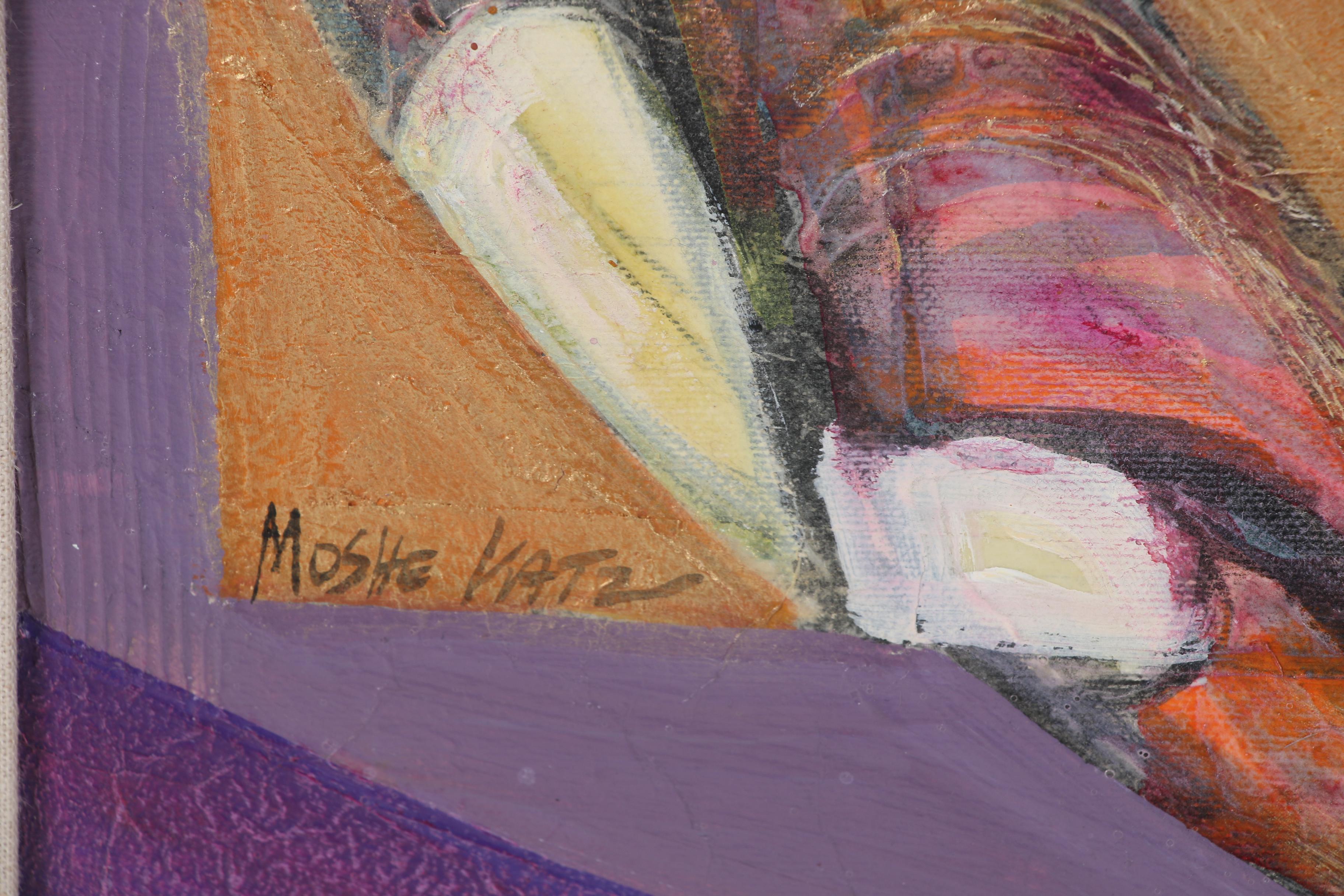 Moshe Katz Abstract Oil Painting