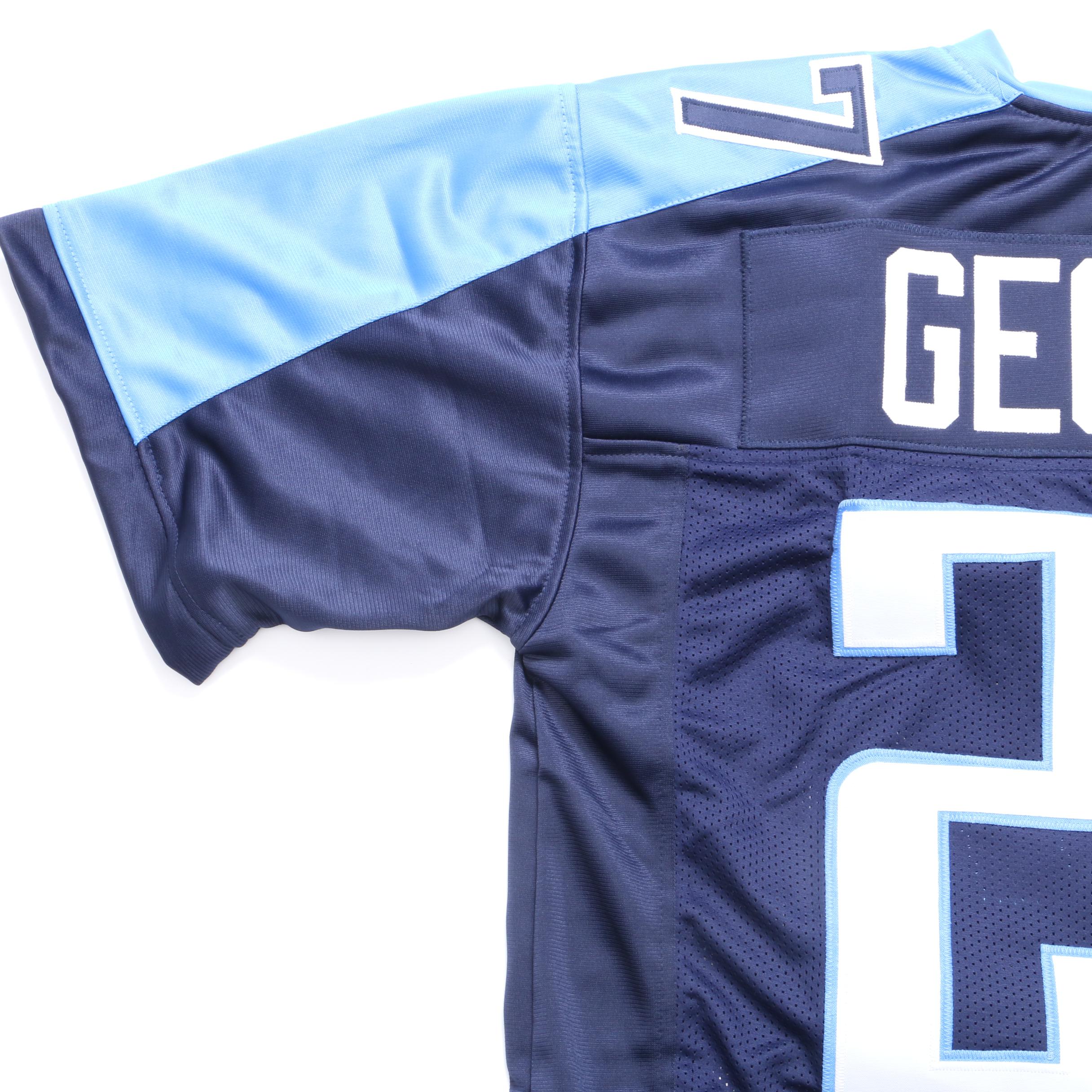 Eddie George Signed Titans Jersey  COA