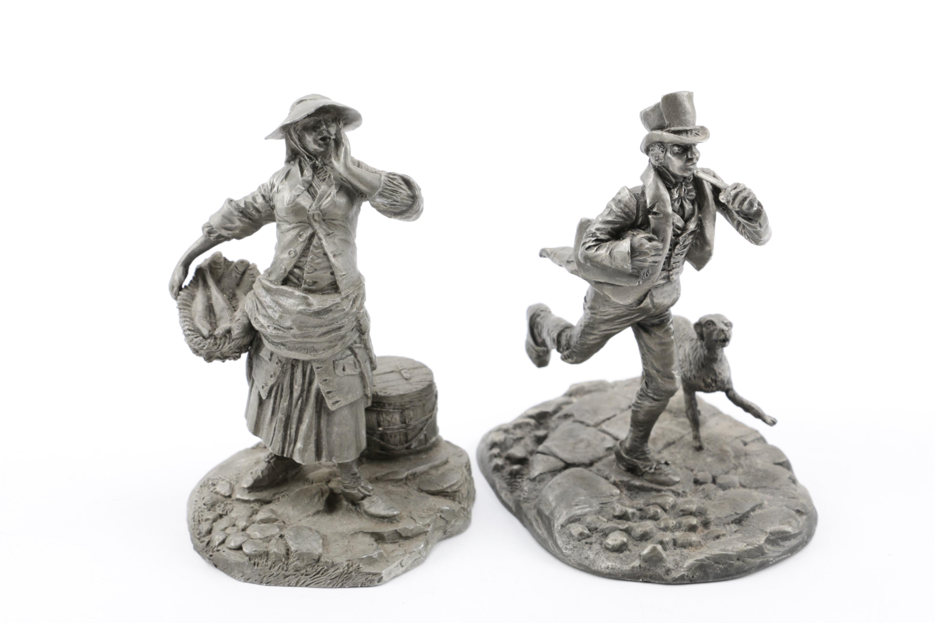 1977 Franklin Mint Pewter Figurines