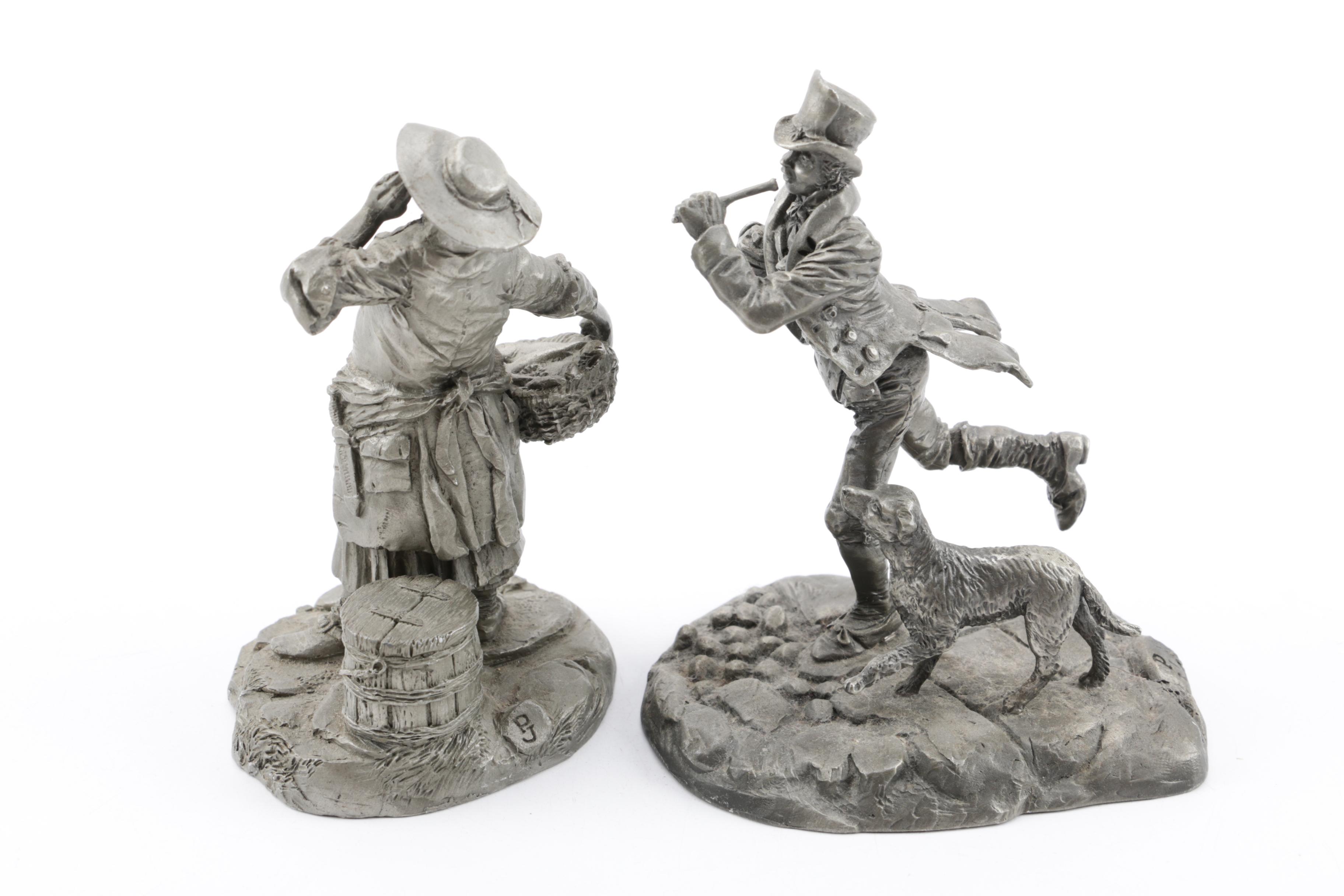 1977 Franklin Mint Pewter Figurines