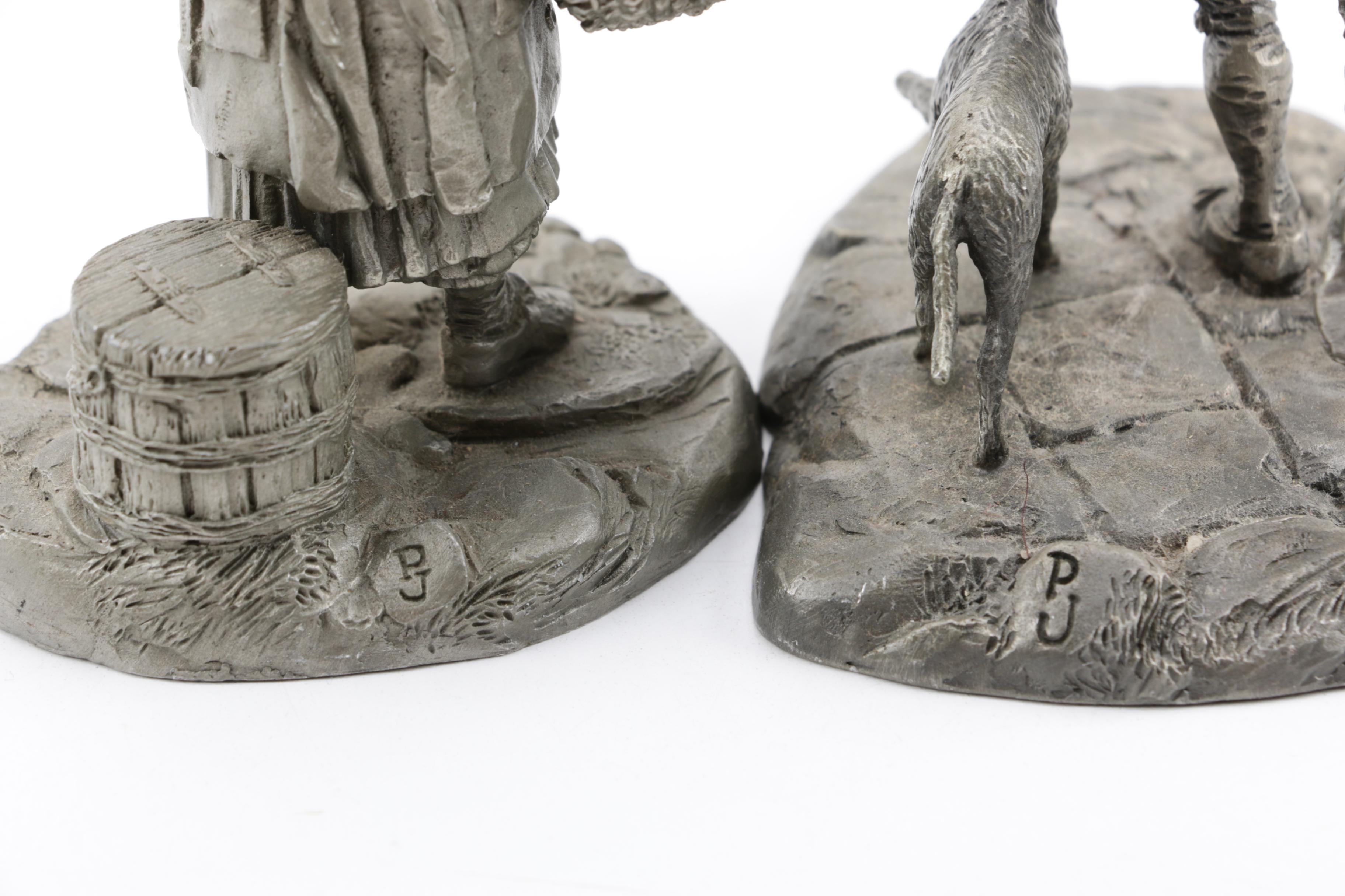 1977 Franklin Mint Pewter Figurines