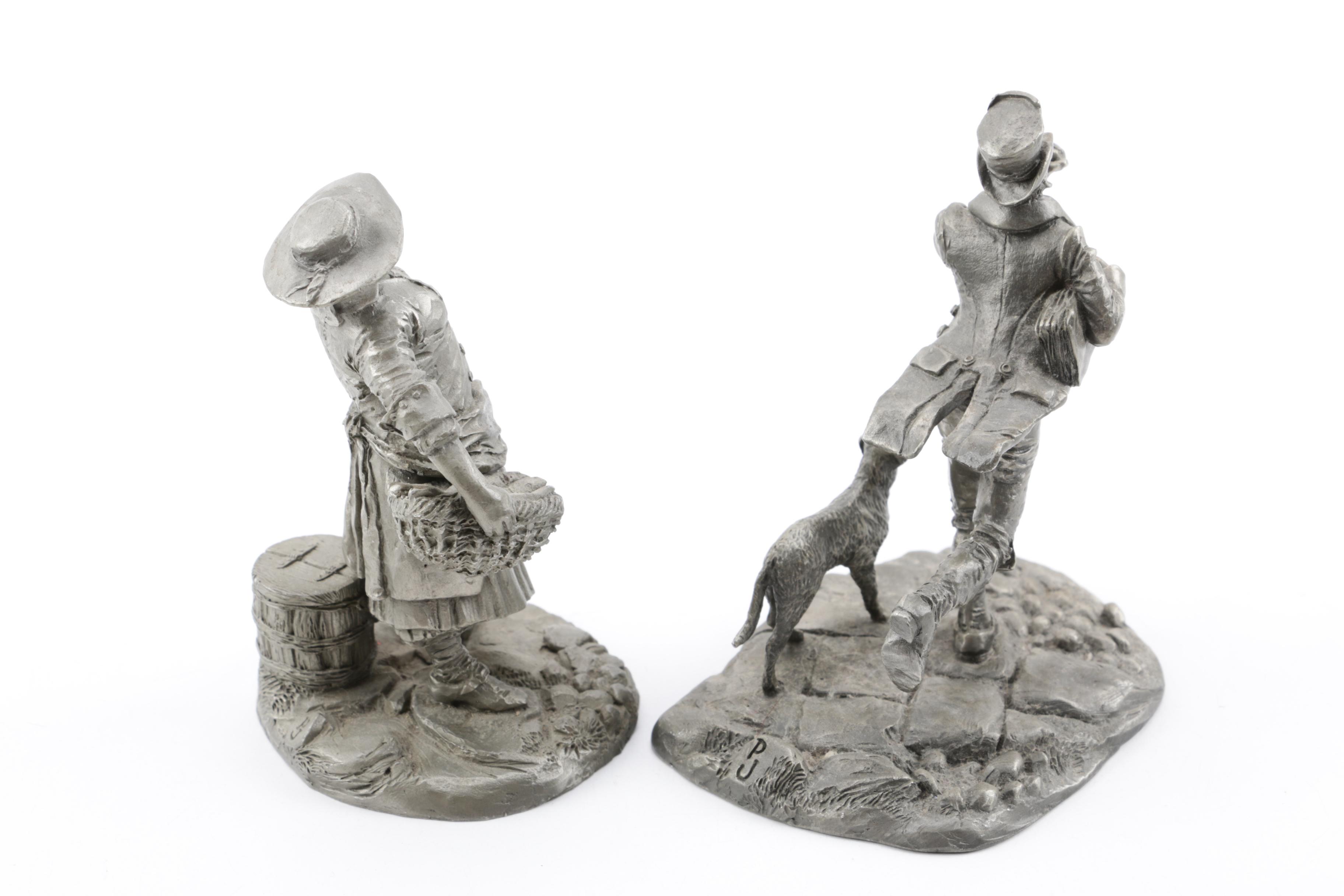 1977 Franklin Mint Pewter Figurines