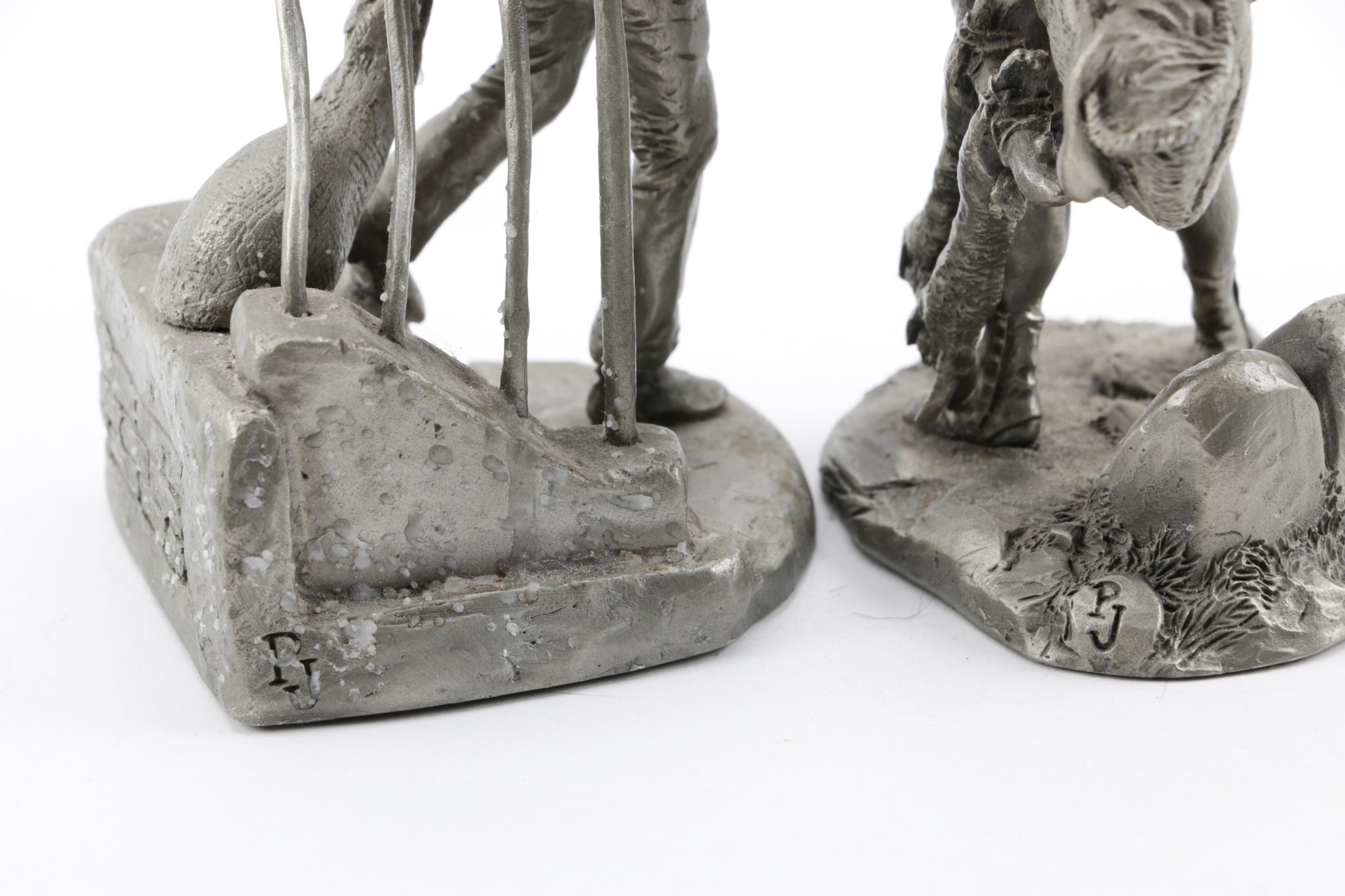 1977 Franklin Mint Pewter Figurines