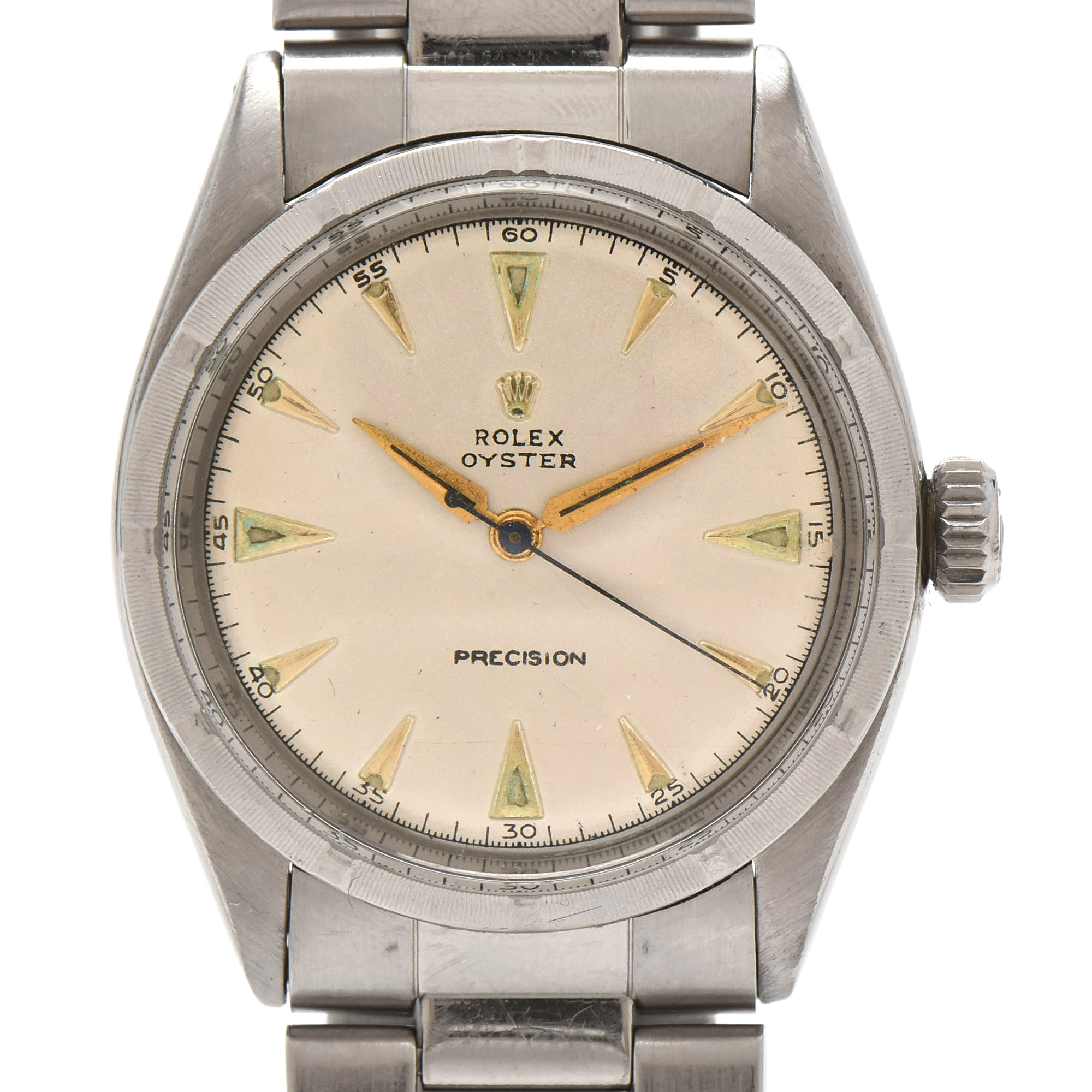 1950s Rolex Oyster Precision 6223 Stainless Steel Watch