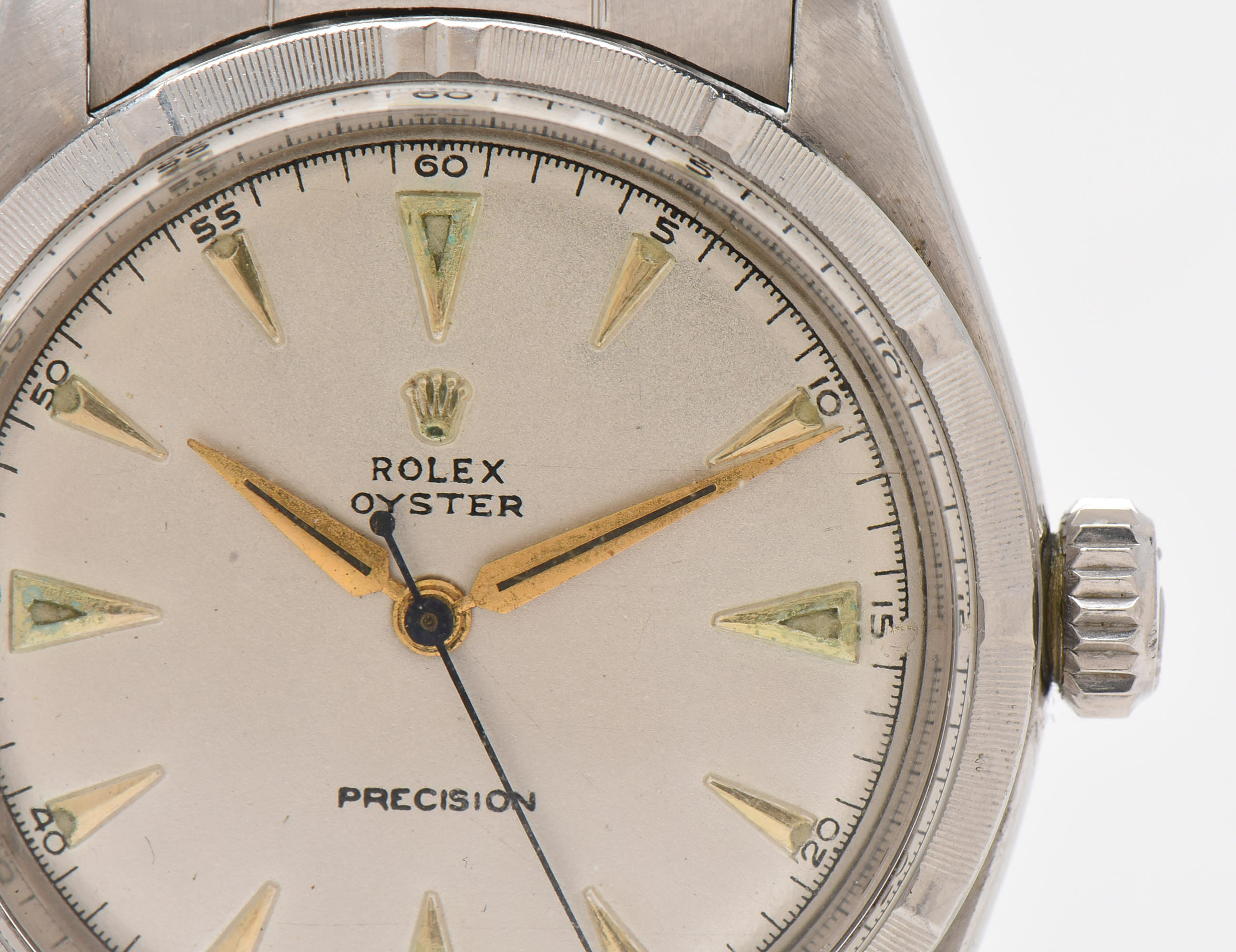 1950s Rolex Oyster Precision 6223 Stainless Steel Watch