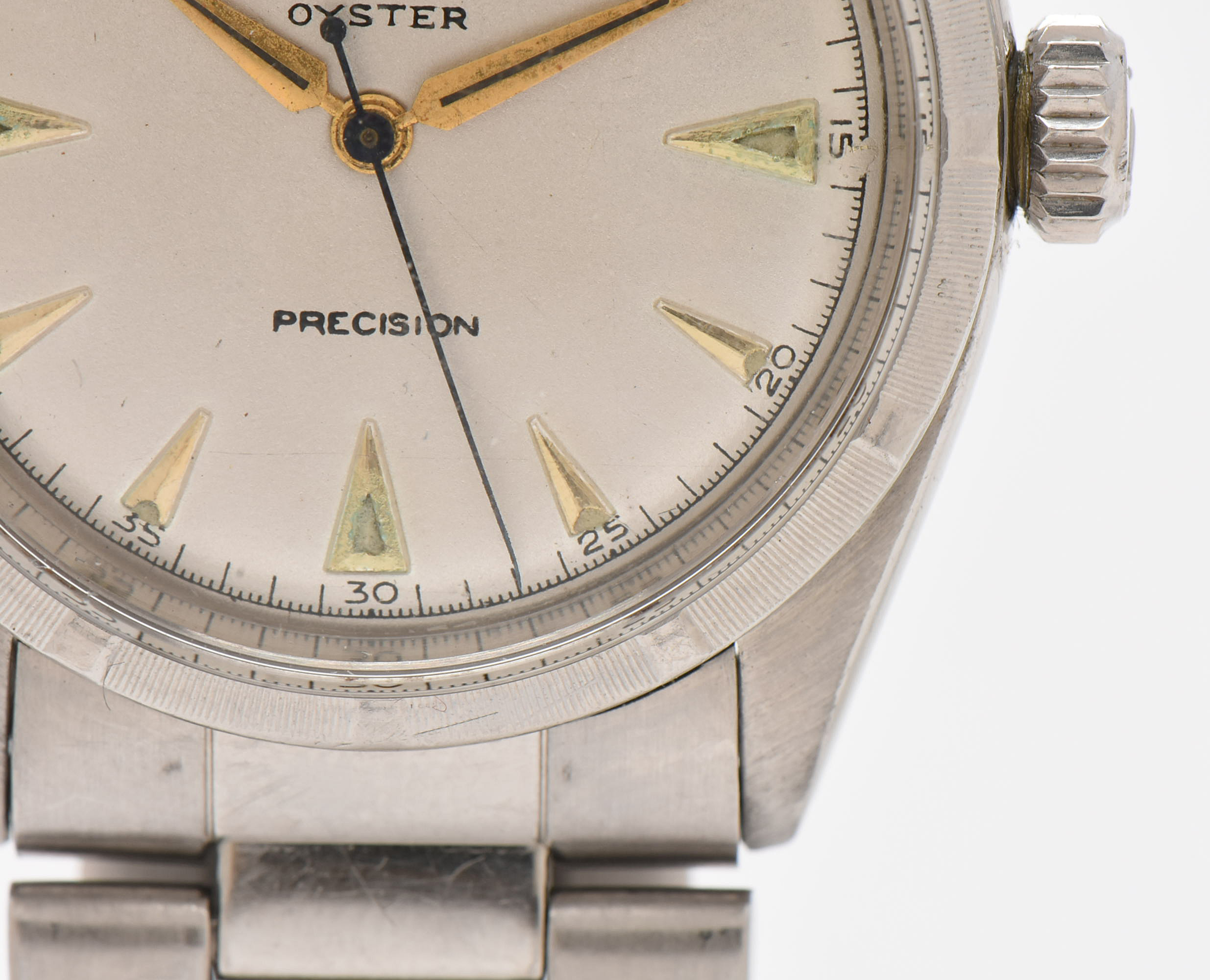 1950s Rolex Oyster Precision 6223 Stainless Steel Watch
