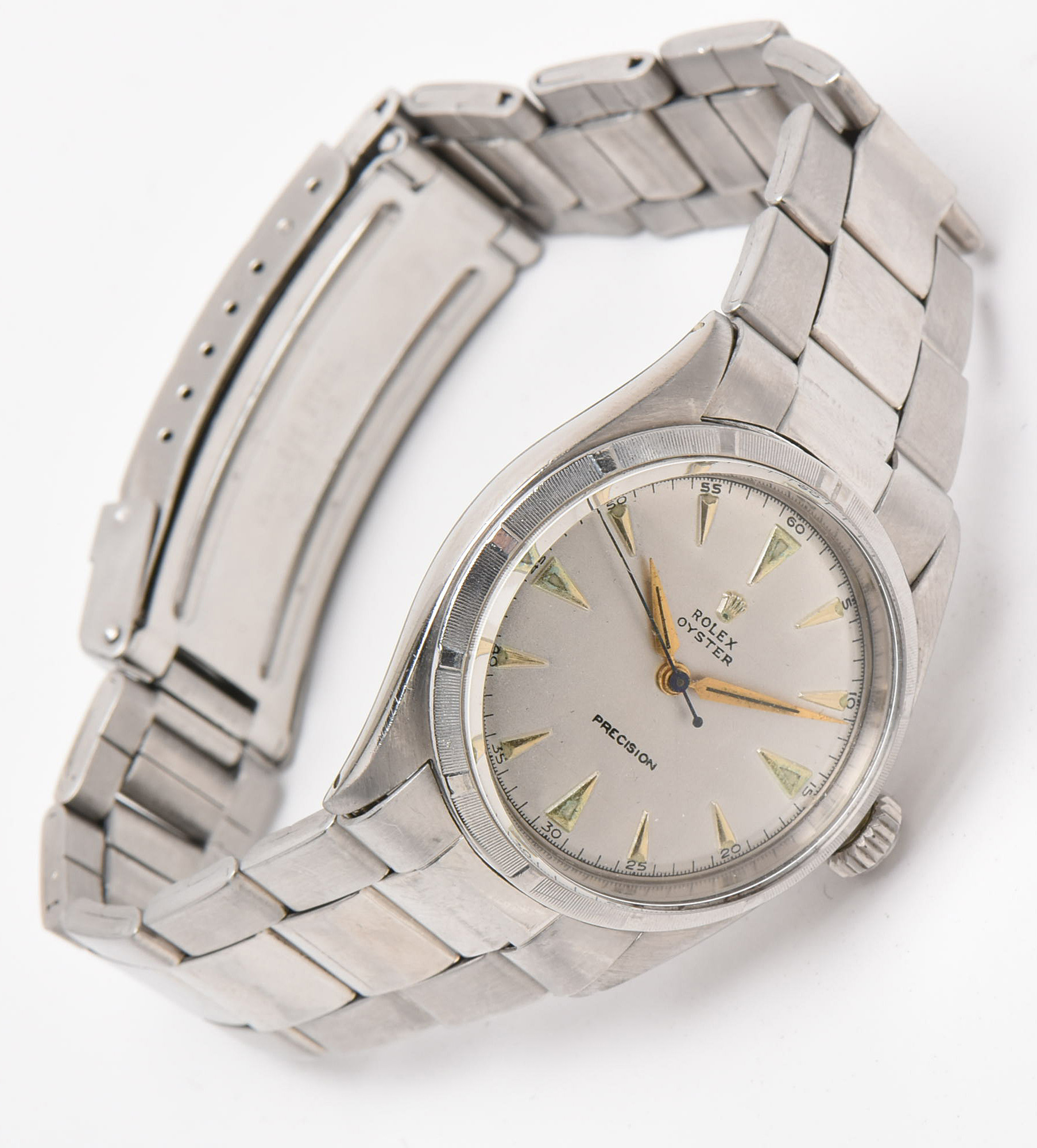 1950s Rolex Oyster Precision 6223 Stainless Steel Watch