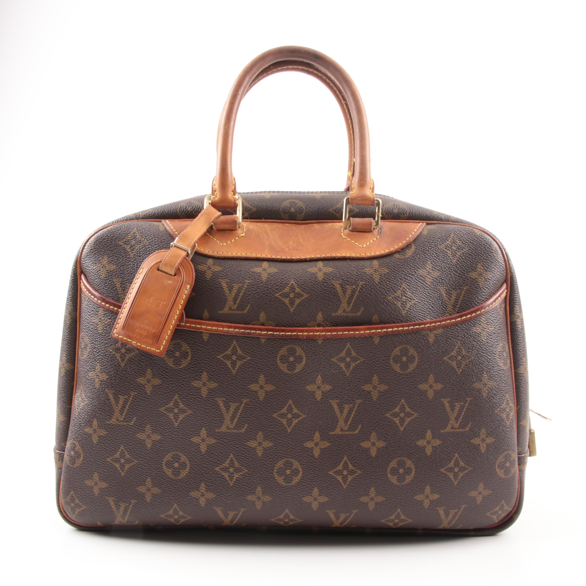 1986 Louis Vuitton Paris Deauville Monogram Canvas Travel Tote