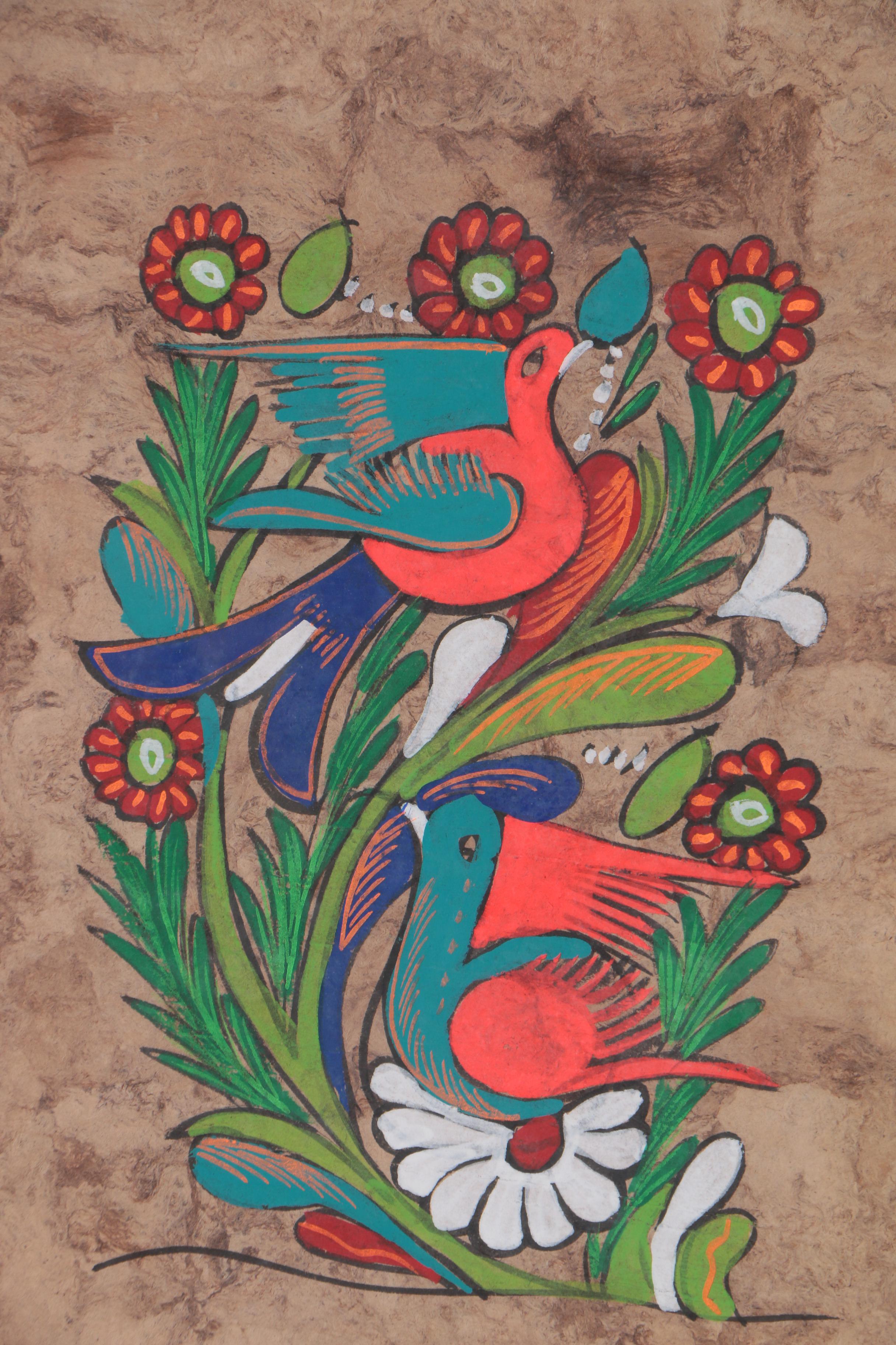 Mexican Style Amate Bark Paintings
