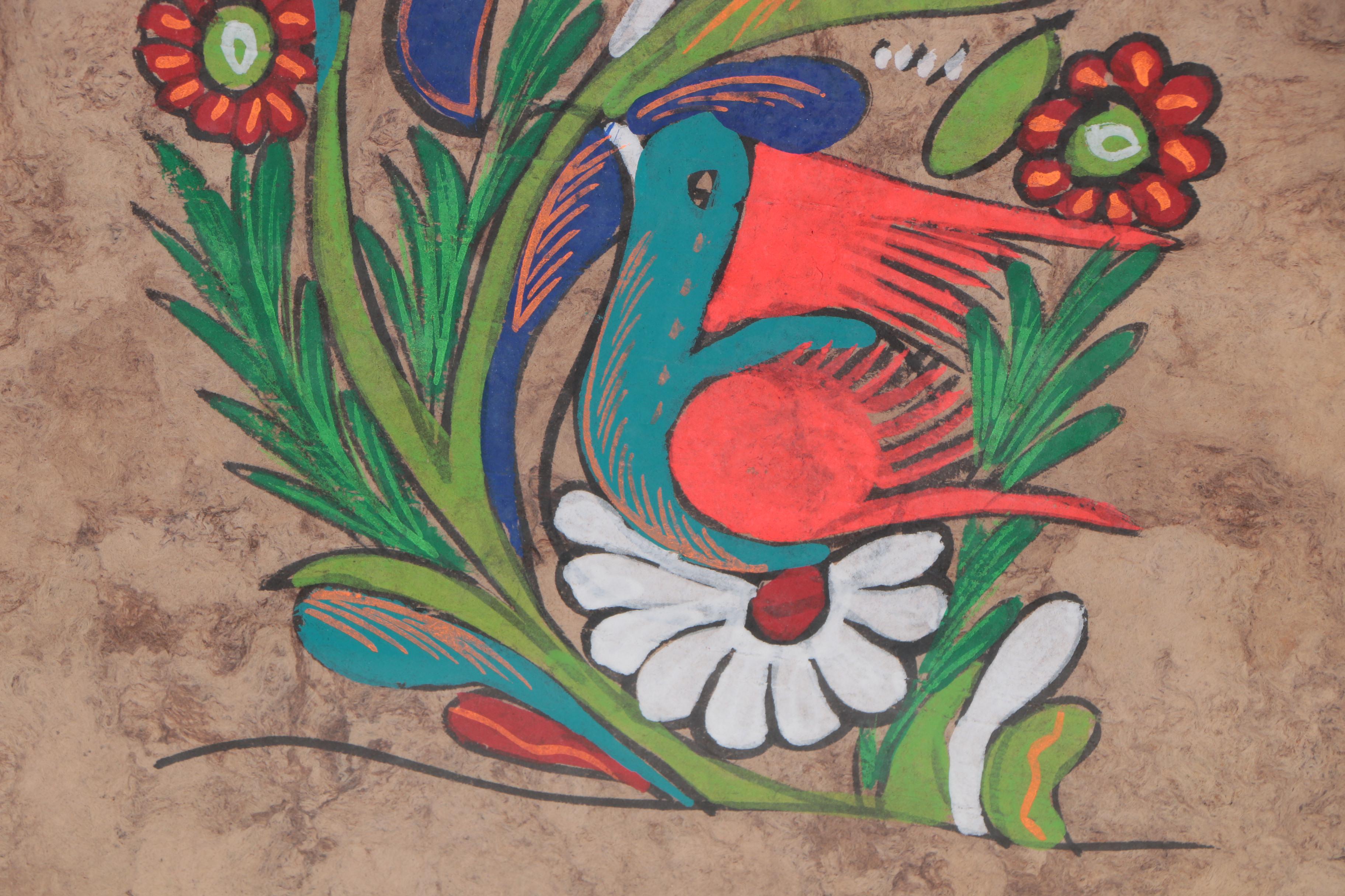 Mexican Style Amate Bark Paintings