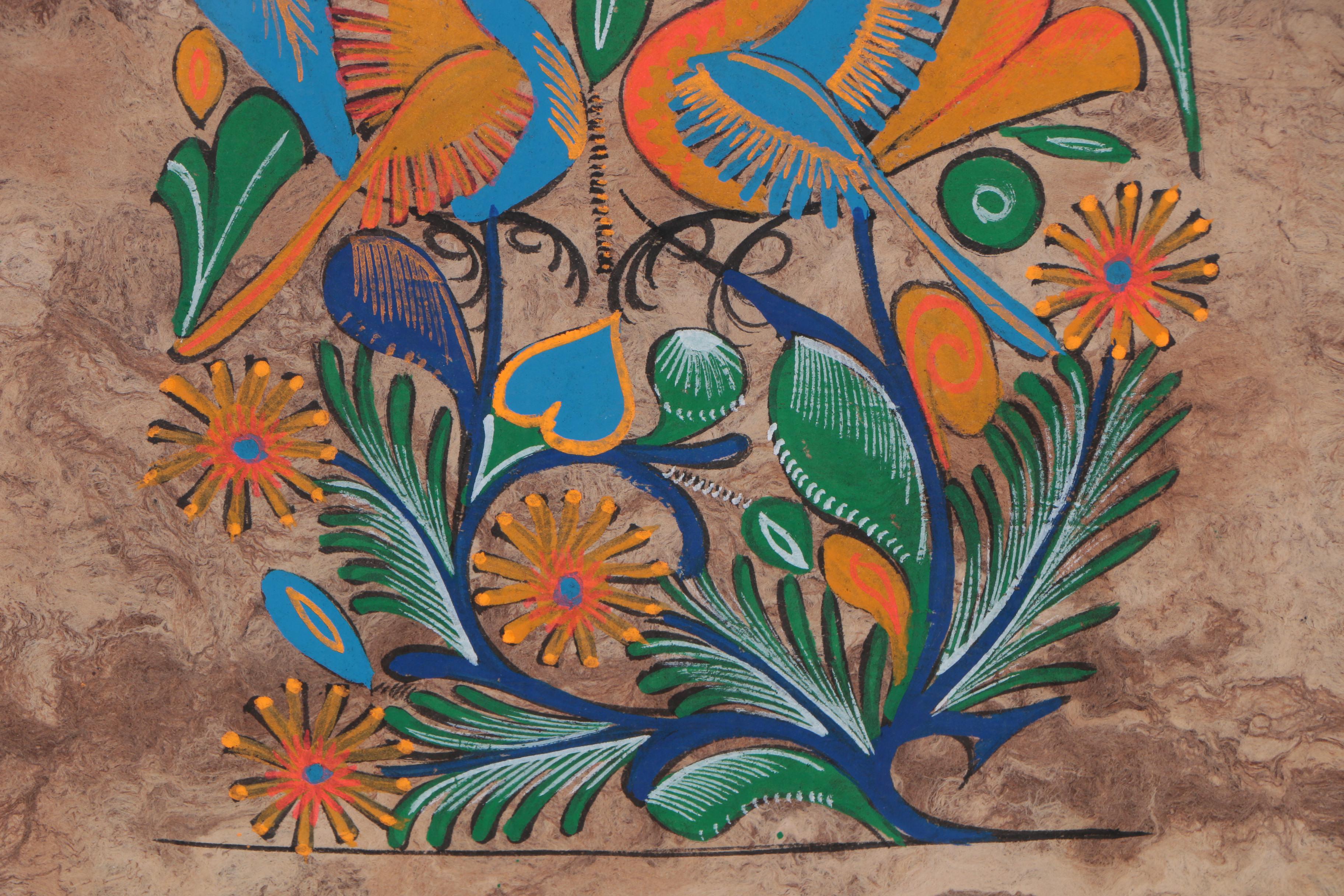 Mexican Style Amate Bark Paintings