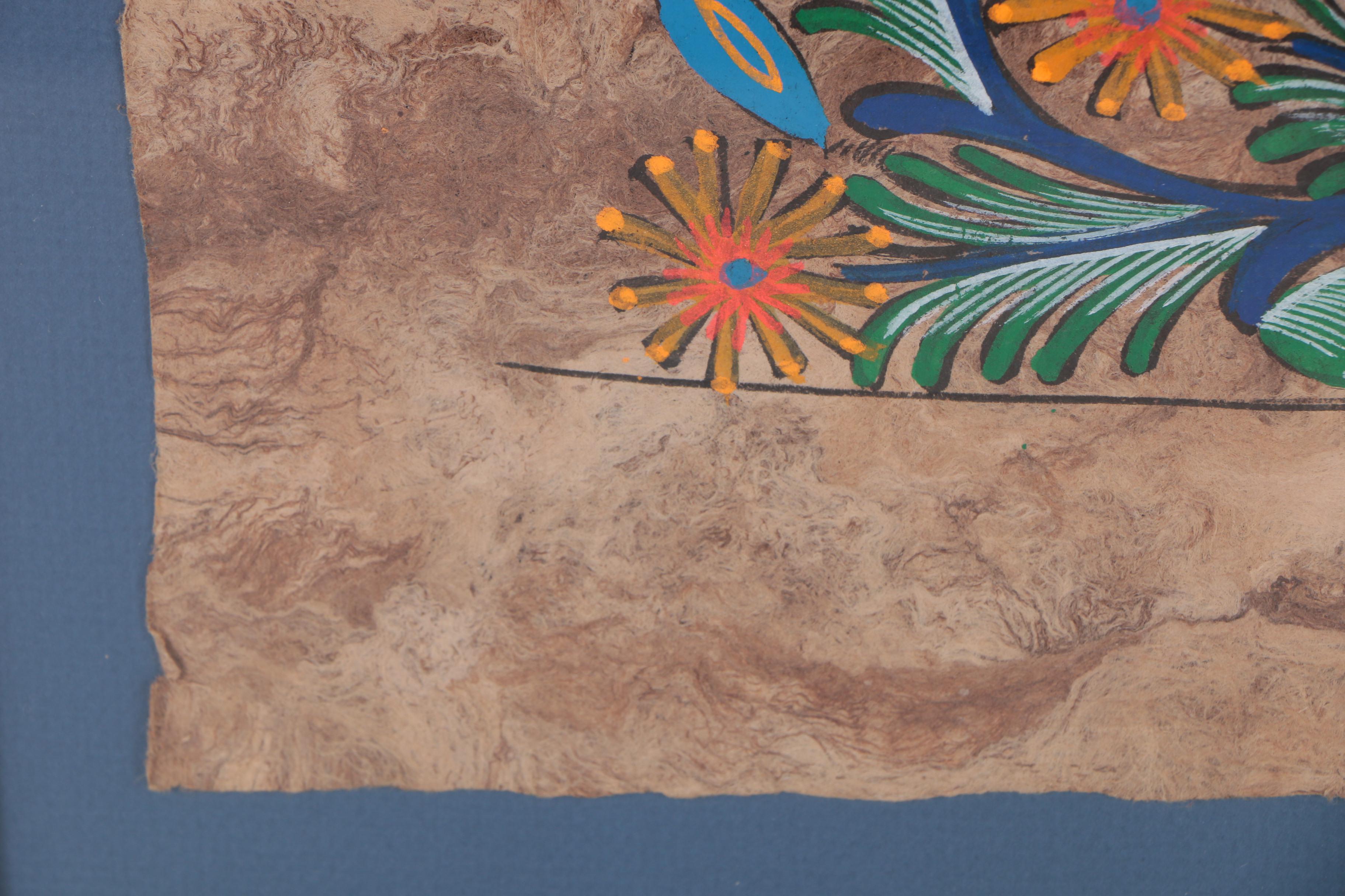 Mexican Style Amate Bark Paintings