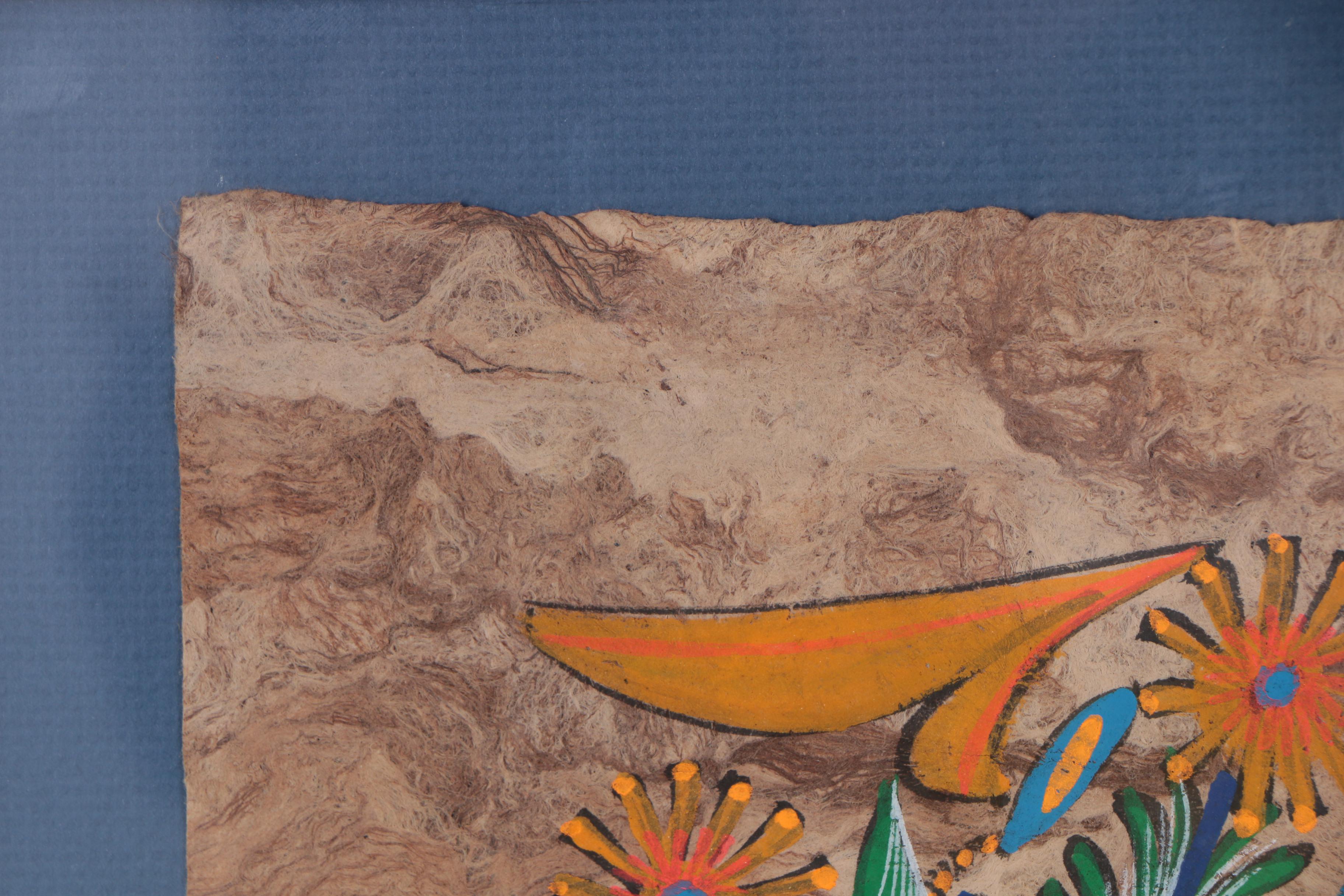 Mexican Style Amate Bark Paintings