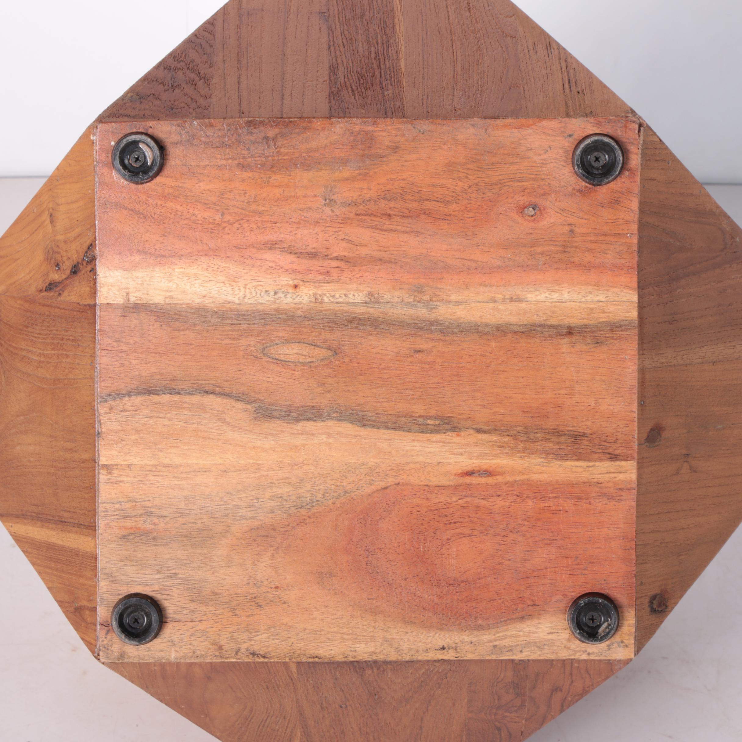 Modern "Prism" Hardwood Accent Table