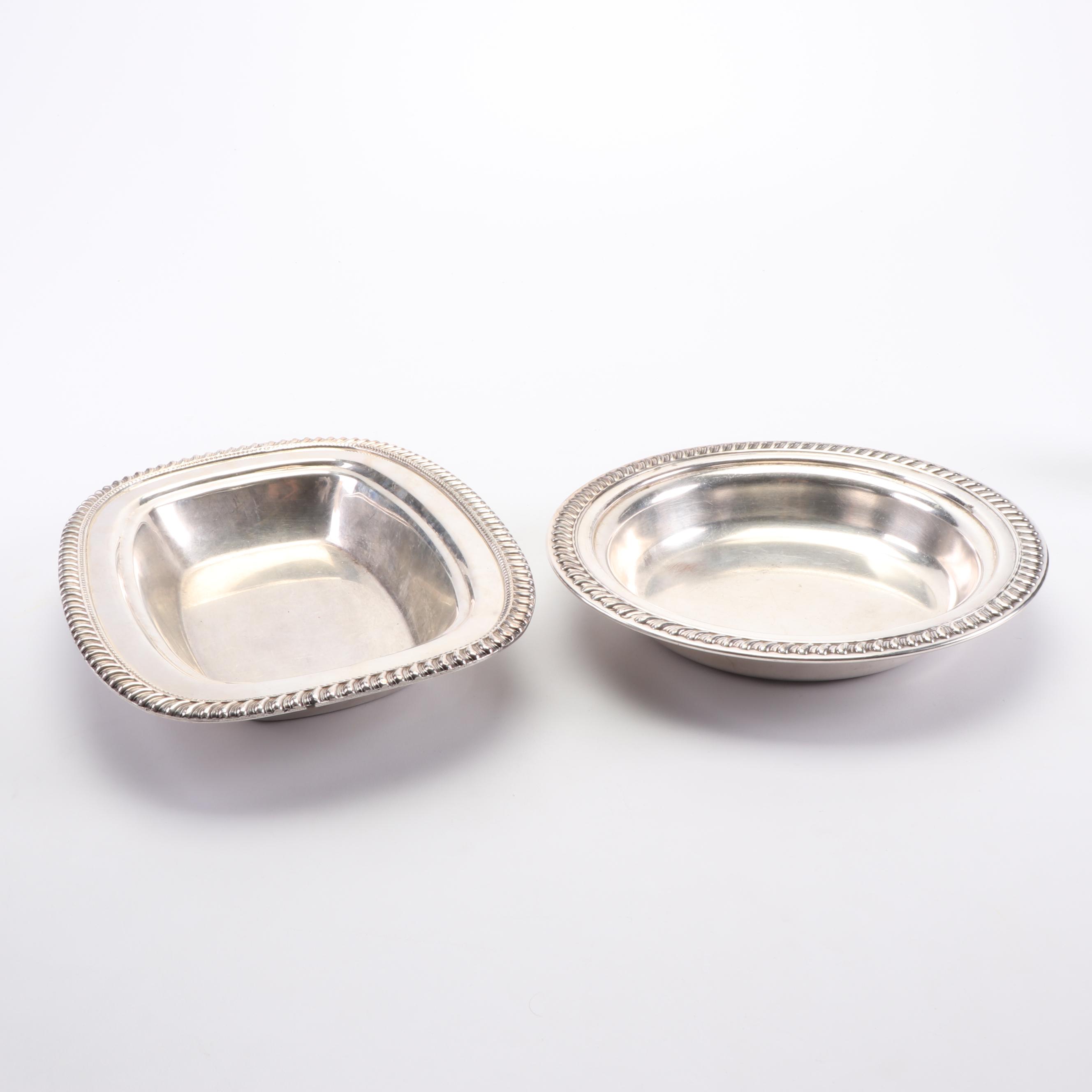 Forbes Silver Co. Covered Vegetable Dish with Other Silver Plate Serveware