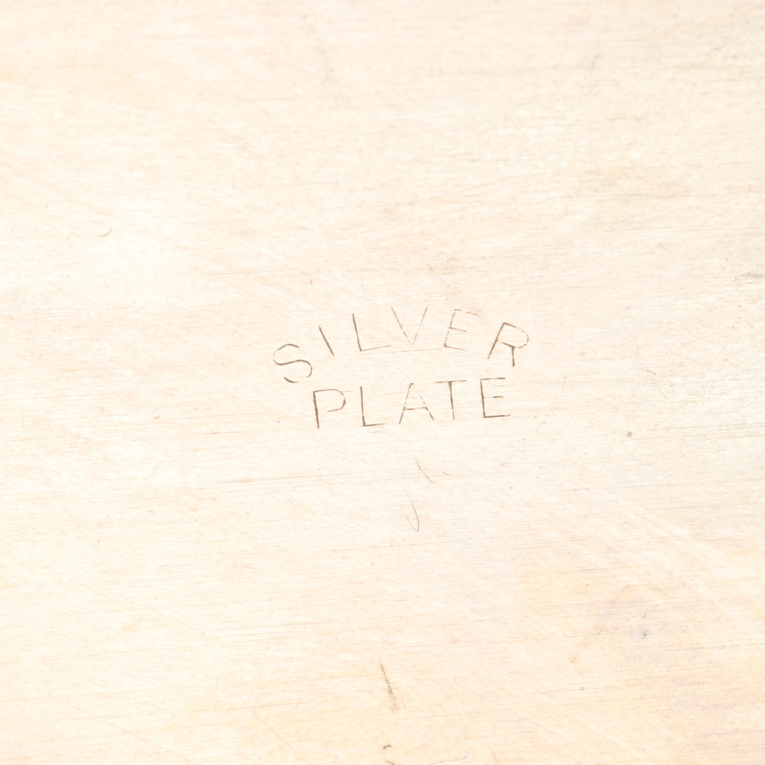 Forbes Silver Co. Covered Vegetable Dish with Other Silver Plate Serveware