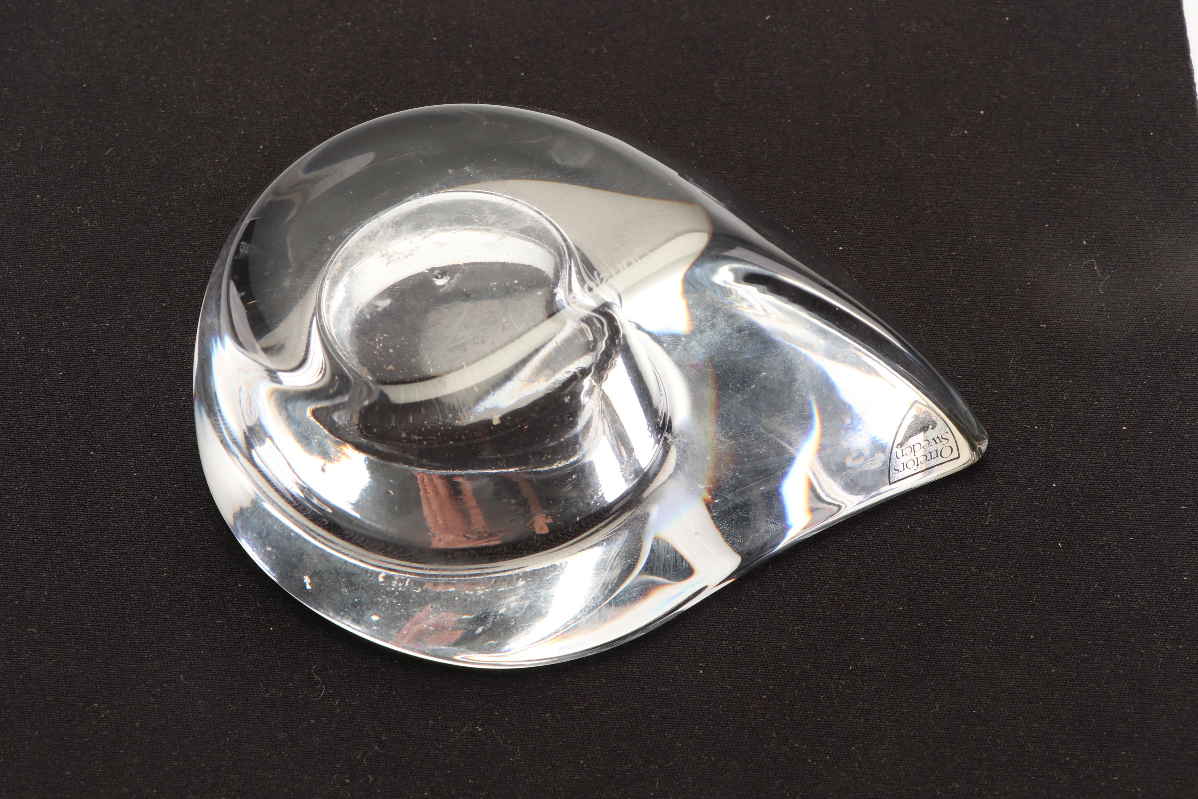 Orrefors Swedish Crystal Votive Candle Holders