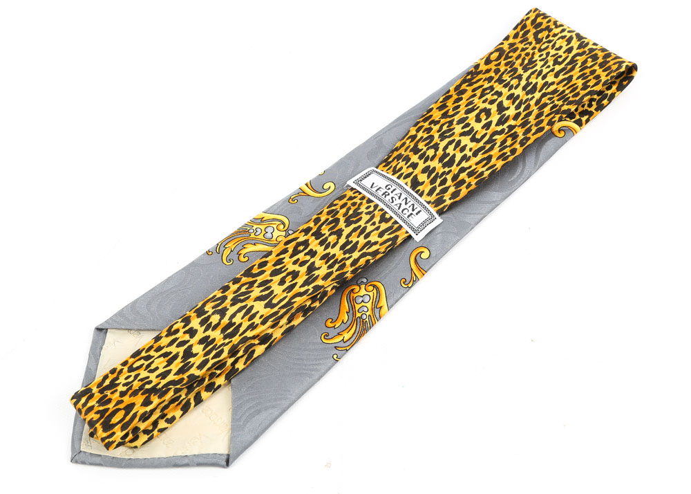 Gianni Versace Silk Necktie, Handmade in Spain
