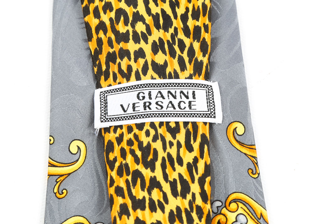 Gianni Versace Silk Necktie, Handmade in Spain