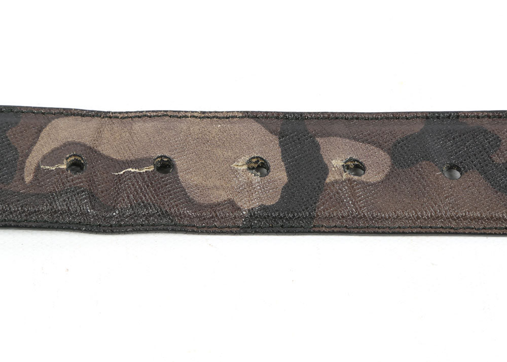 Men's Prada Camouflage Saffiano Leather Belt