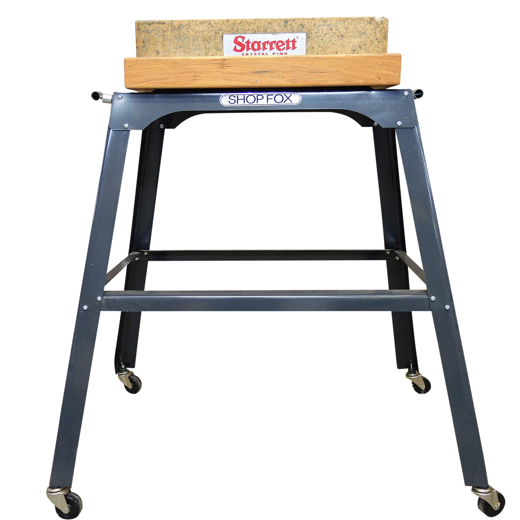 Starrett Precision Granite Surface Plate on Stand with Height Gauge