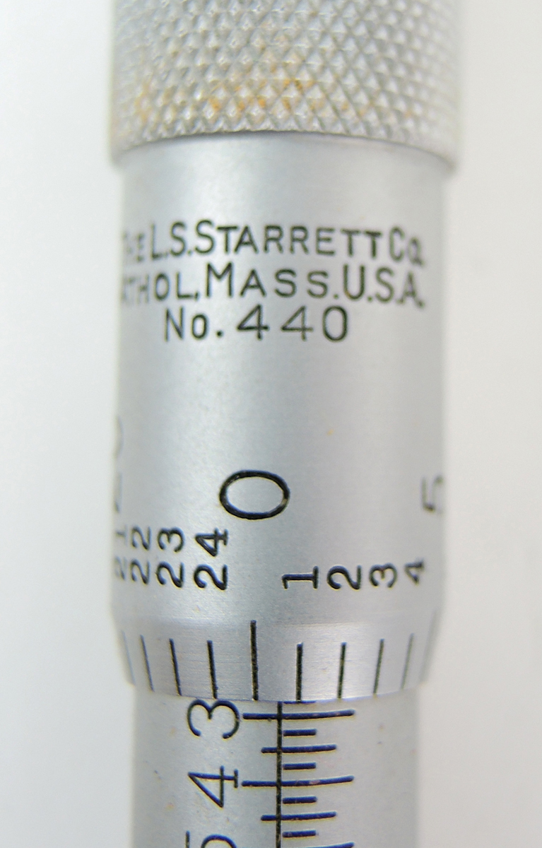 Starrett Micrometer Depth Gauge and Vernier Caliper