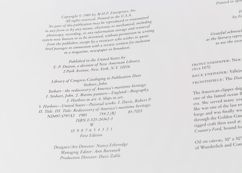 John Stobart Signed Offset Lithograph and Coffee Table Book