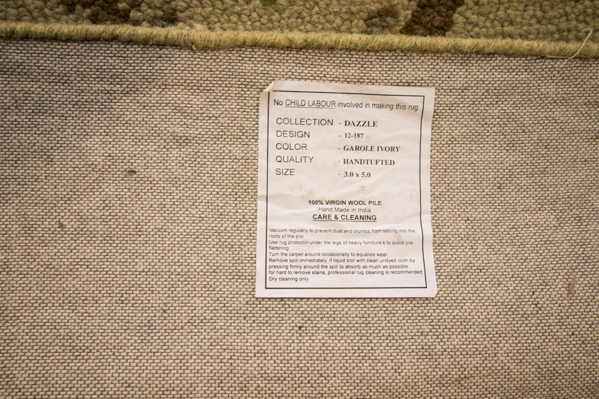 Hand Tufted "Dazzle" Wool Pile Accent Rug