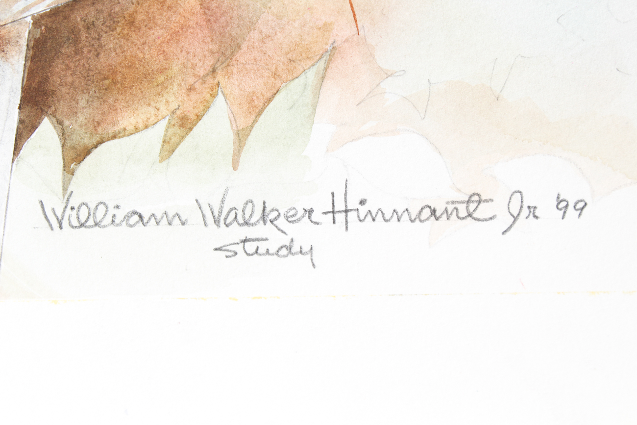 William Walker Hinnant Jr. Watercolor