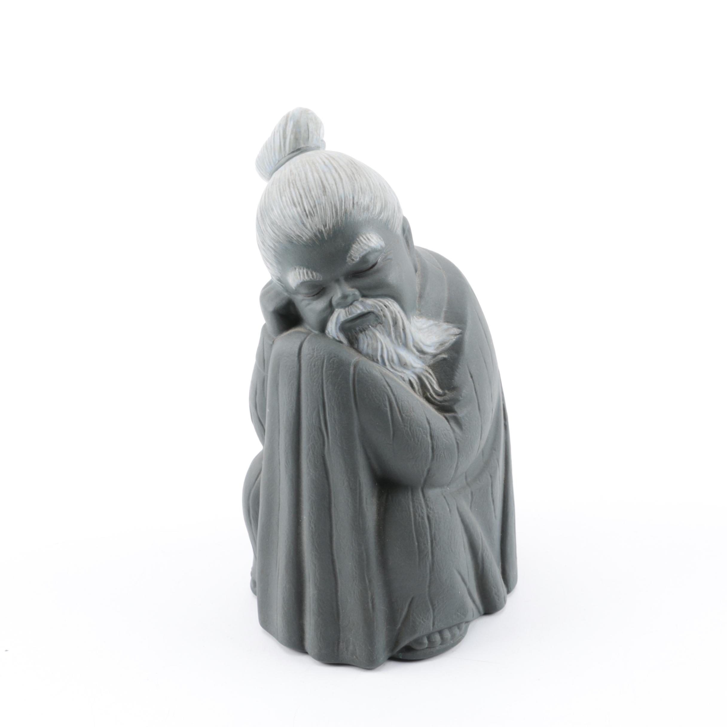 Lladró "Short Chinese Man" Matte Porcelain Figurine