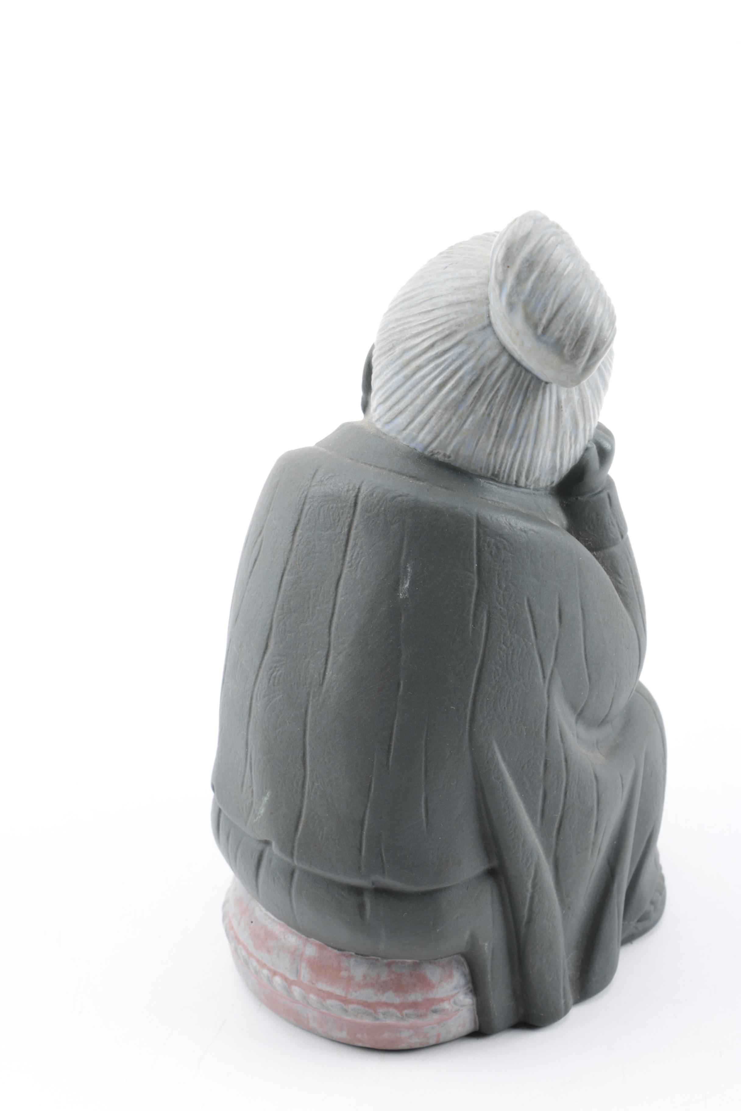 Lladró "Short Chinese Man" Matte Porcelain Figurine