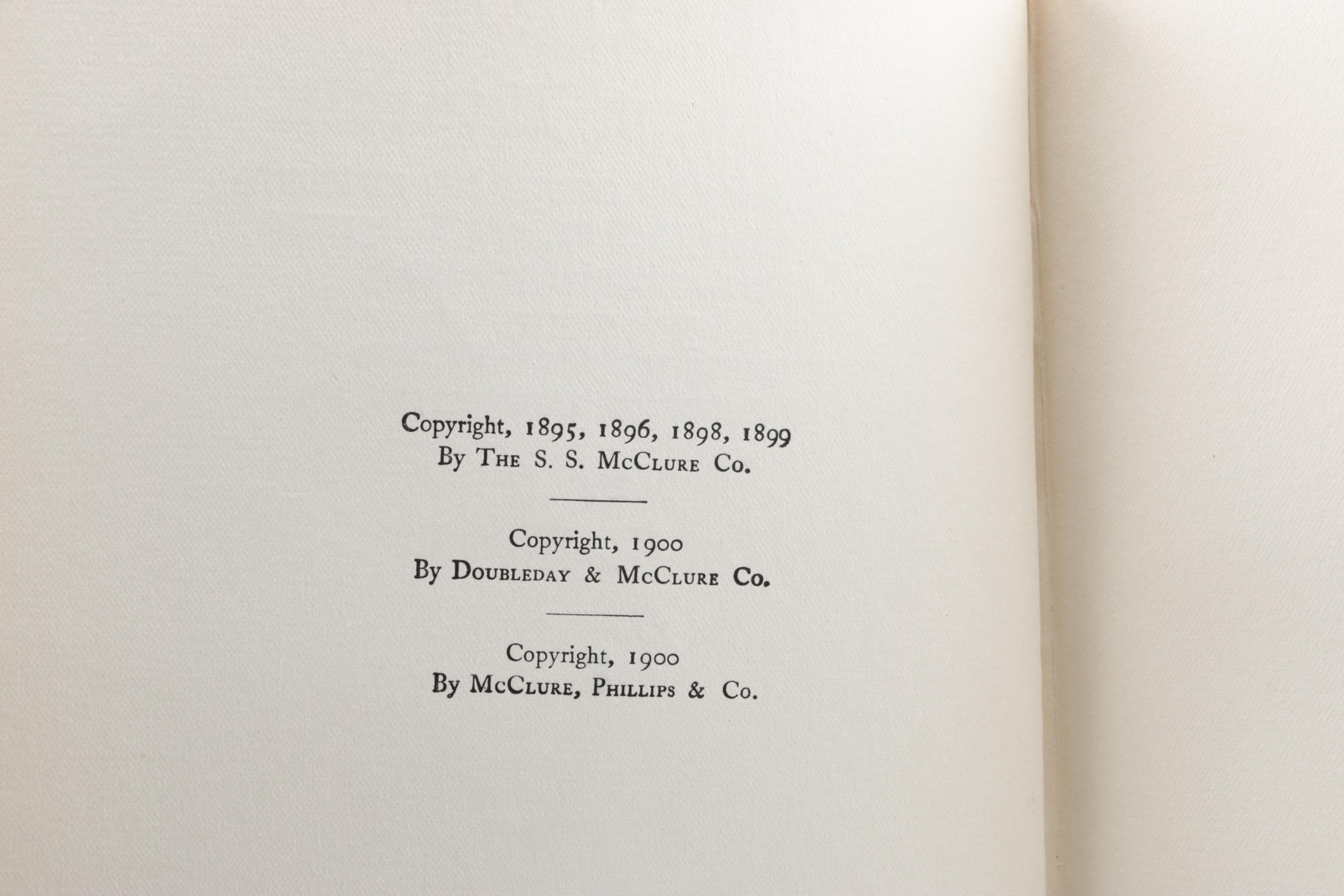 1902 Illustrated "The Life of Abraham Lincoln" by Ida M. Tarbell in Four Volumes