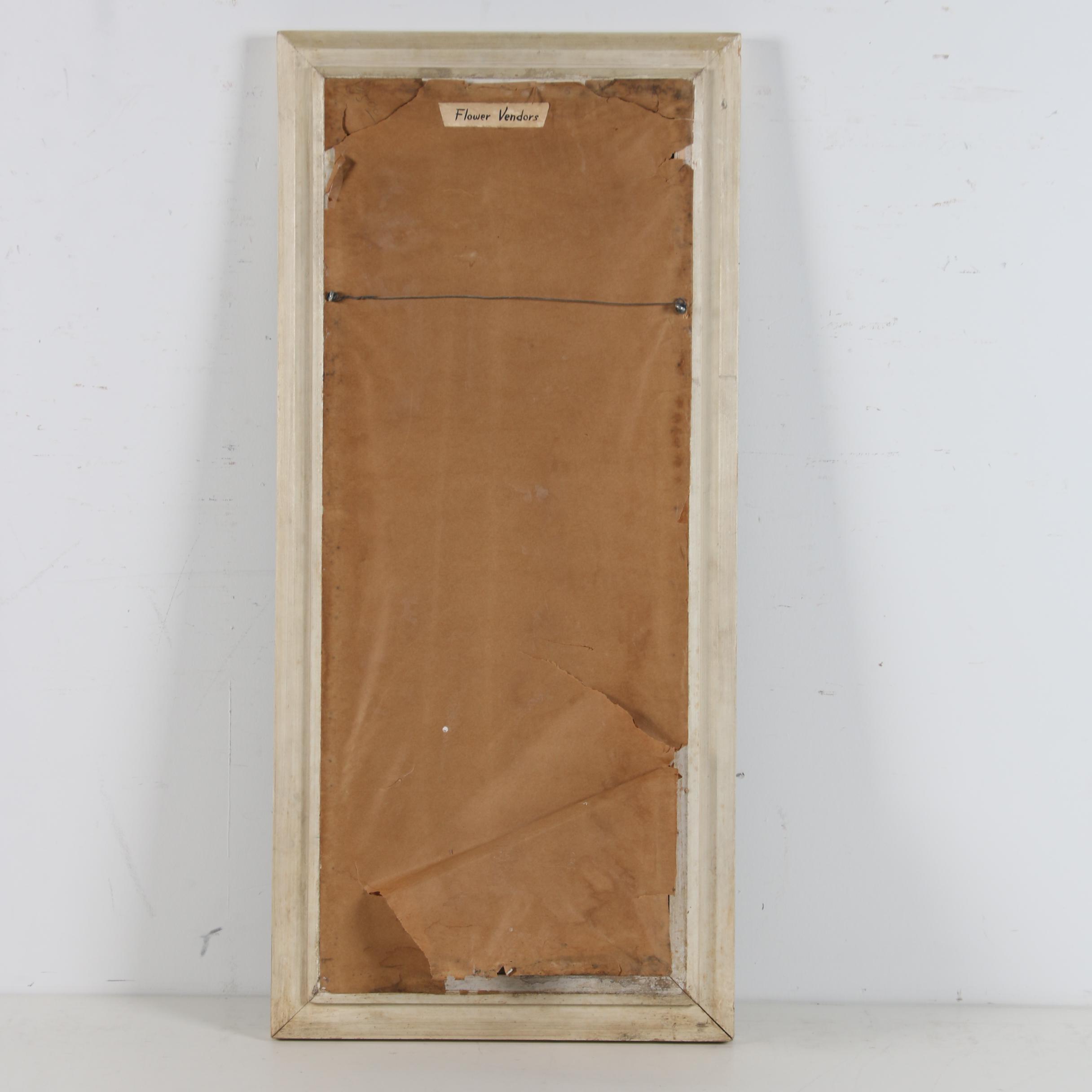 Serigraph after Robert Chase "Flower Vendors"