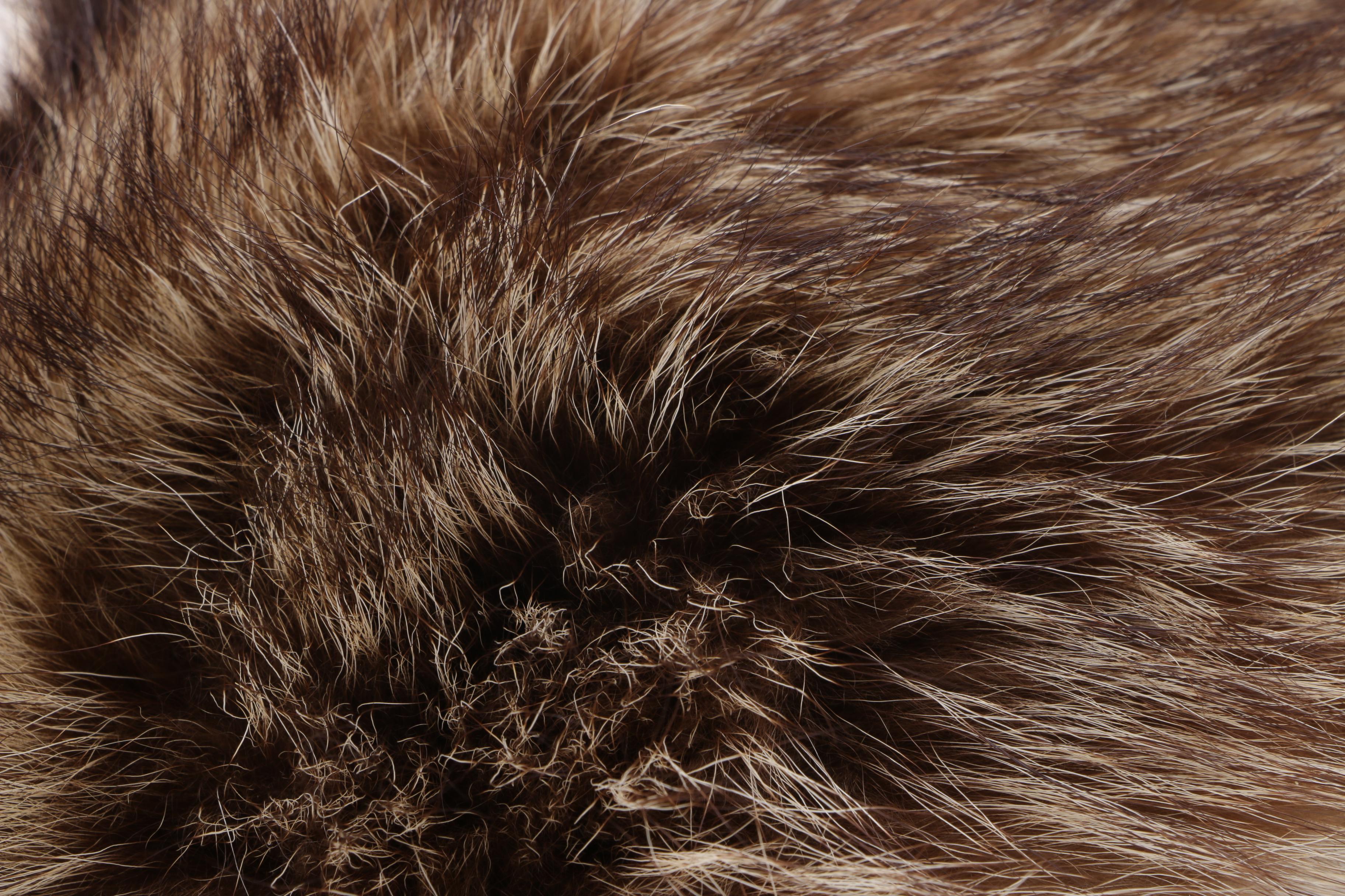 Vintage Mr. D' Racoon Fur Hat with Racoon Fur Muff