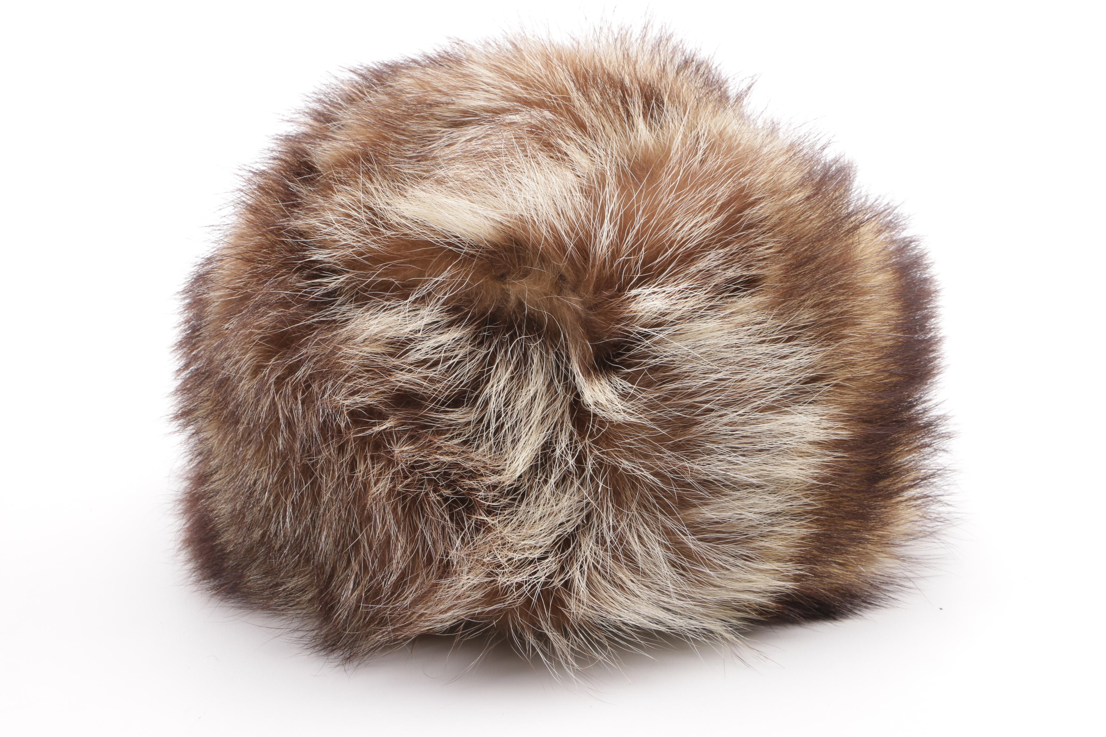 Vintage Mr. D' Racoon Fur Hat with Racoon Fur Muff